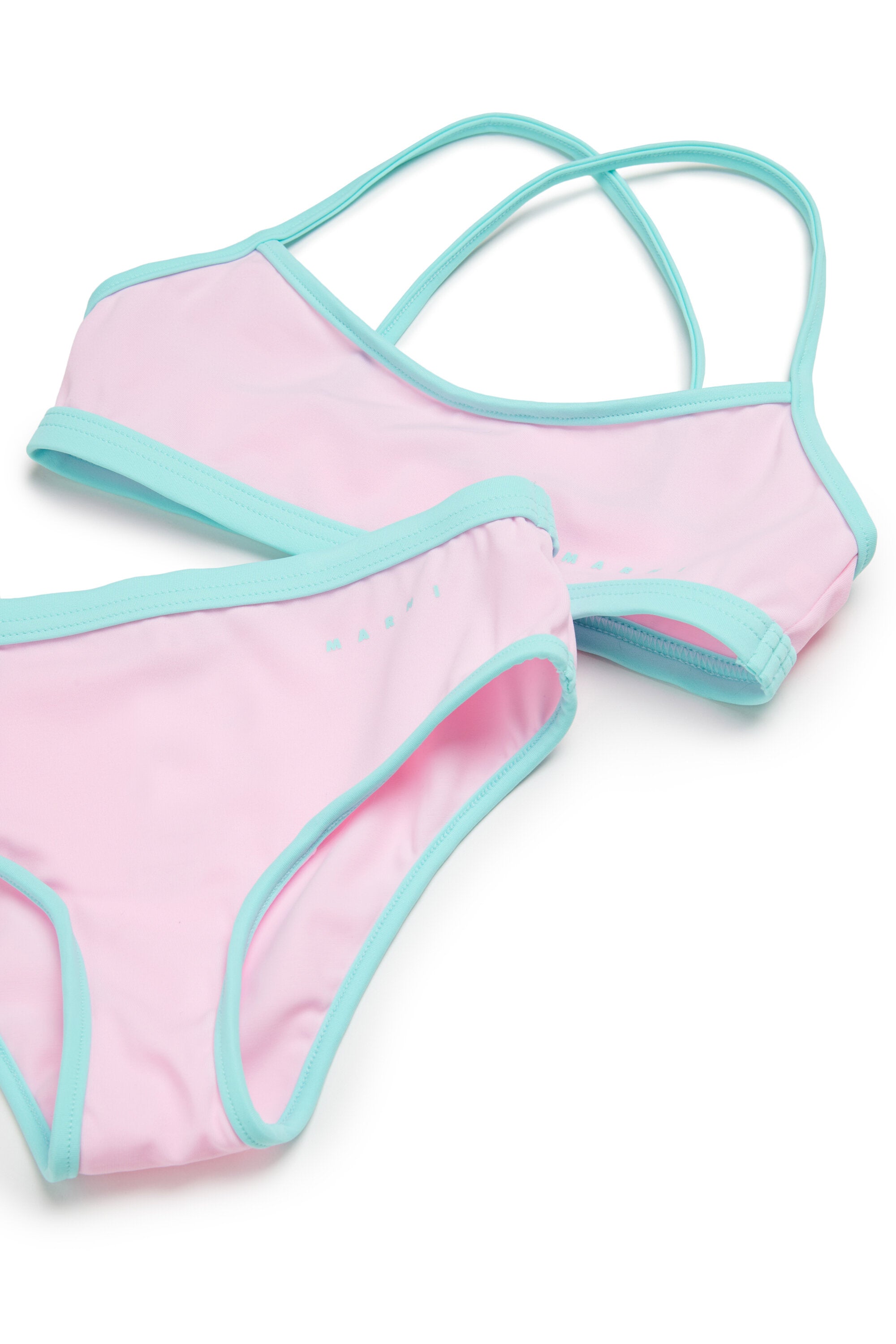 Traje de baño bikini con correas para los hombros cruzadas