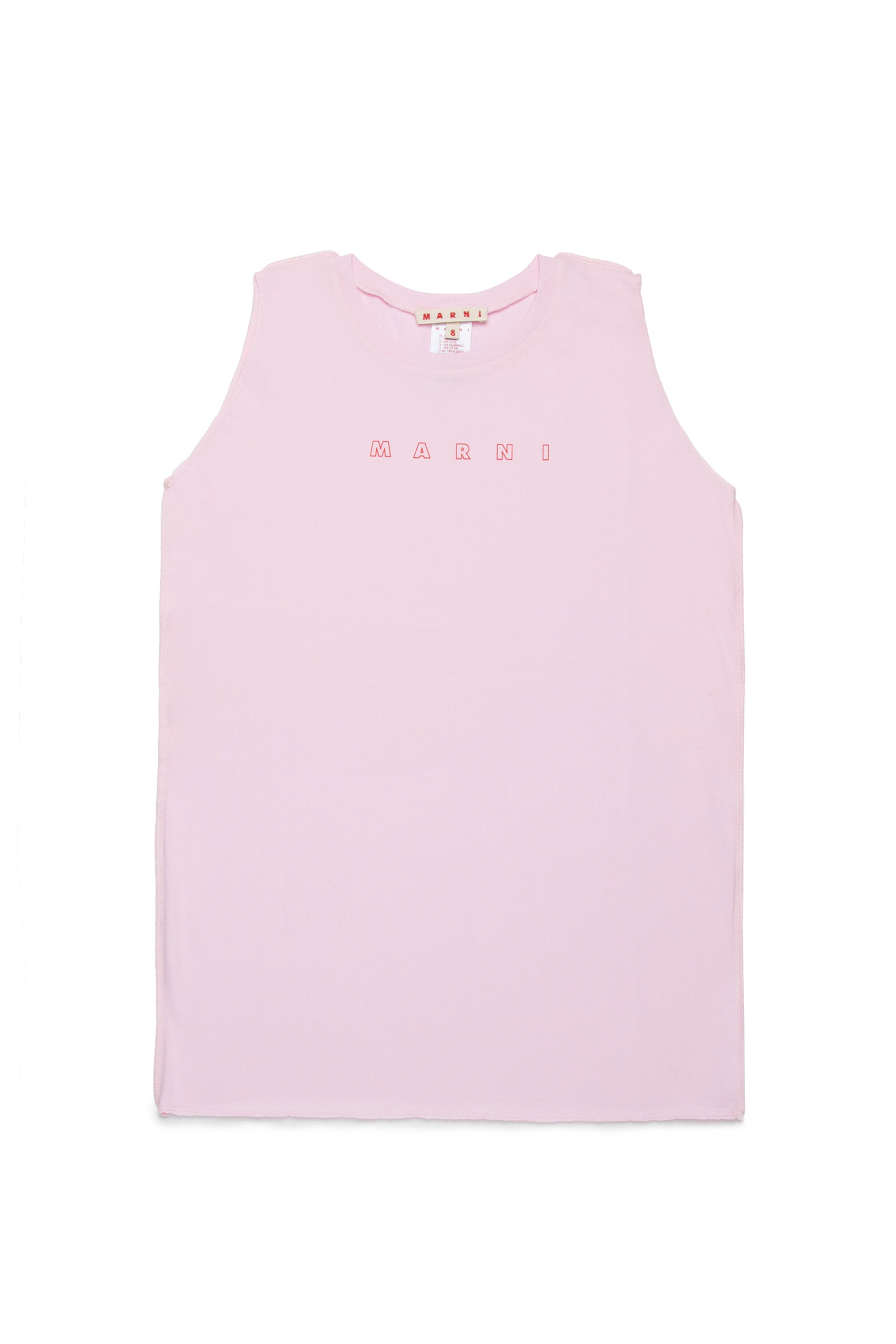 Marni Outline branded sleeveless cover-up dress