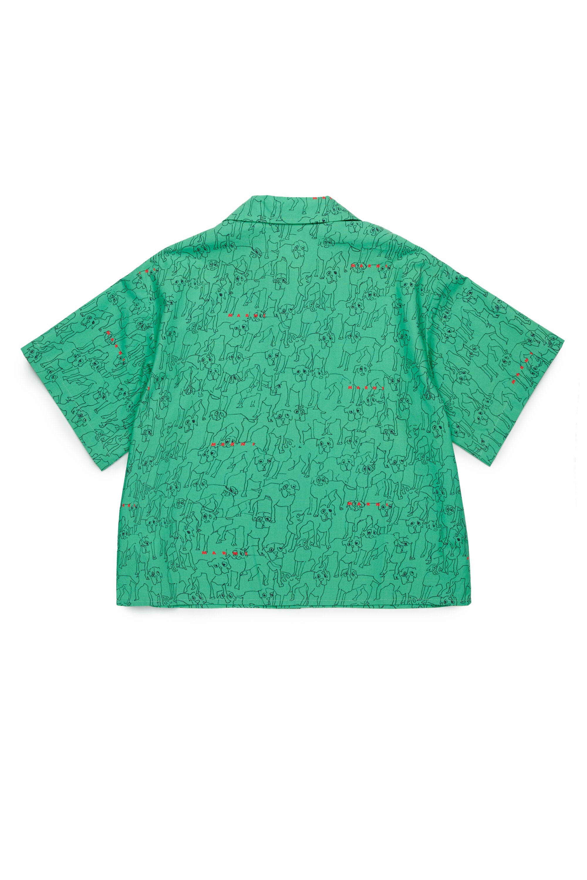 Camisa de bolos en popelín allover Joy