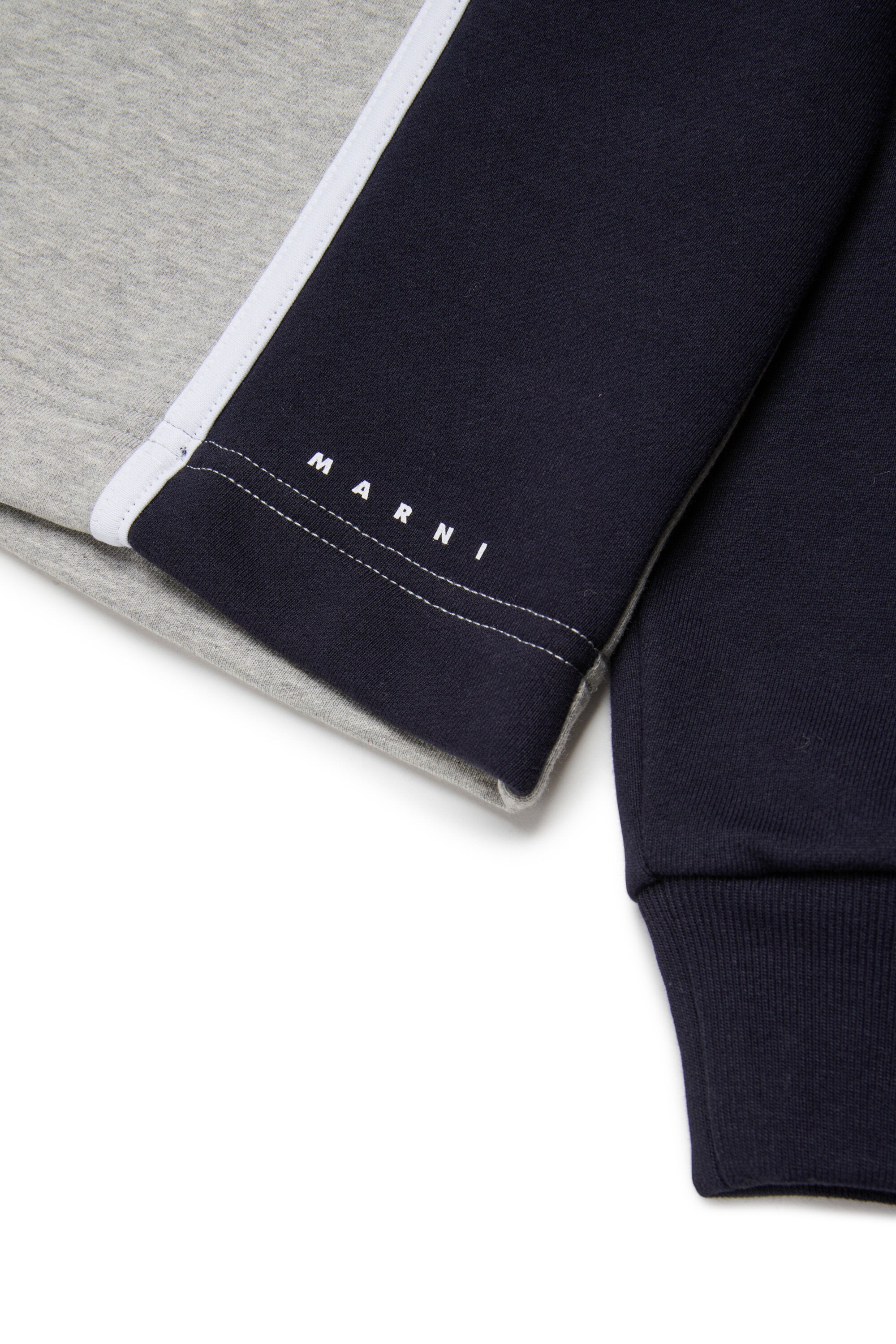 Sudadera de cuello redondo con detalles de colorblock