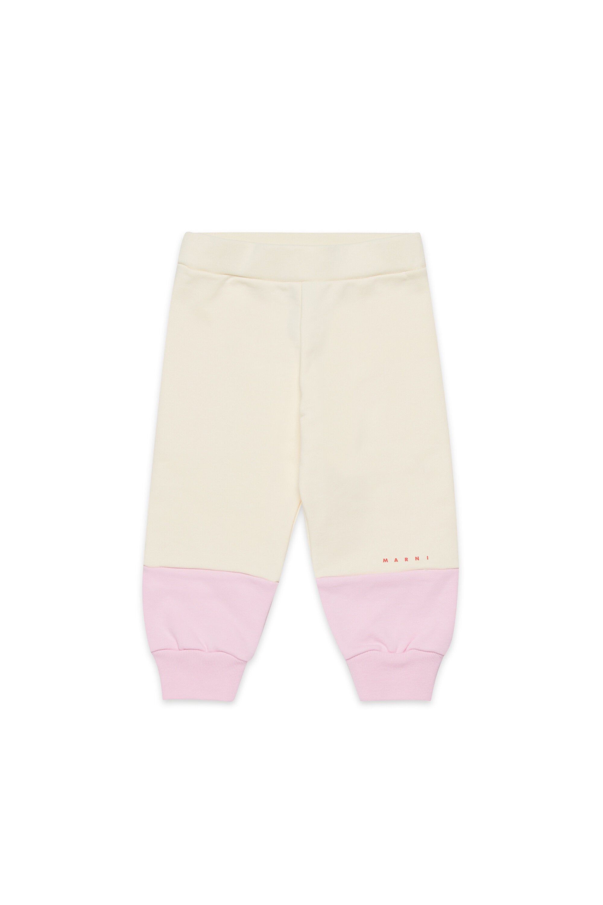 Pantalones deportivos de felpa en dos tonos