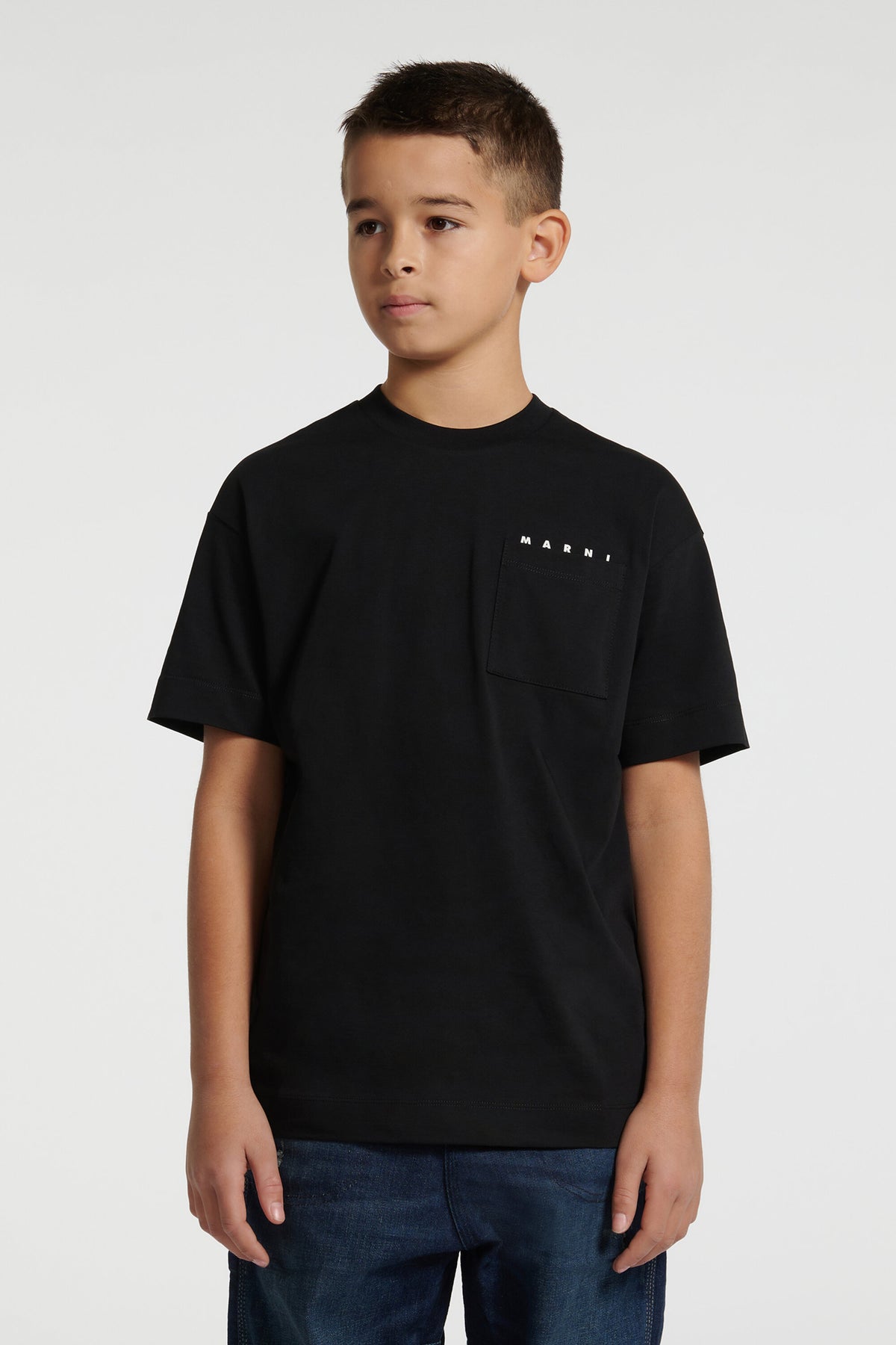 Jersey T-shirt with breast pocket