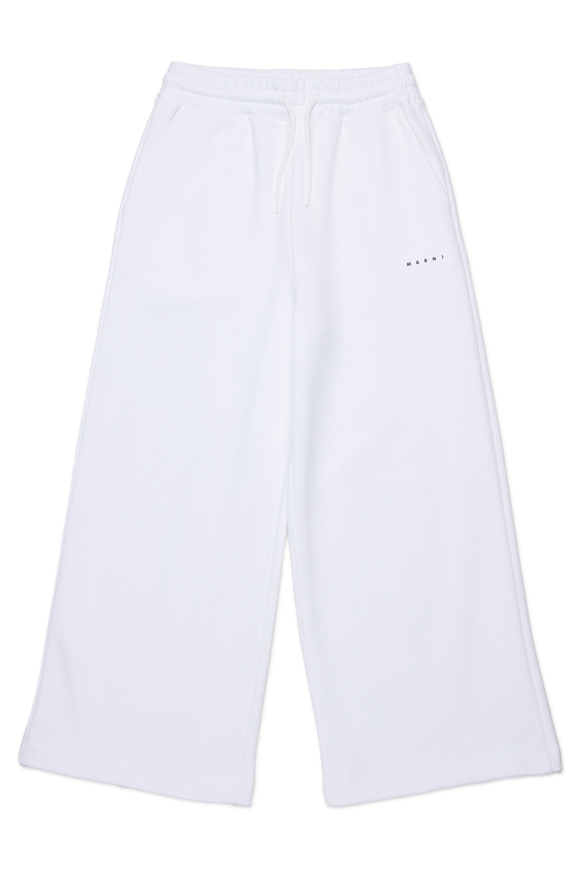 Pantalones con pernera ancha de felpa de marca