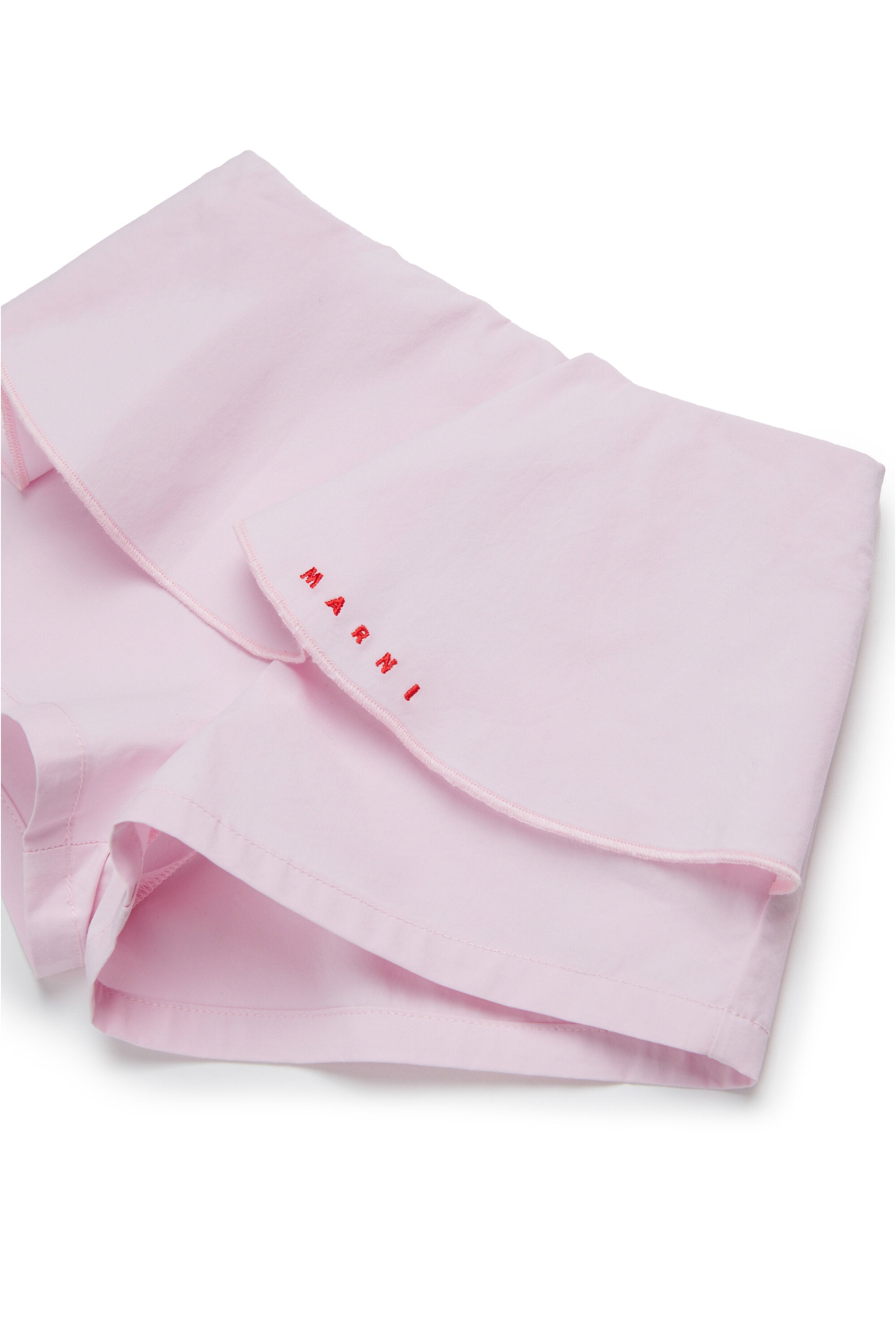 Poplin shorts with flounces