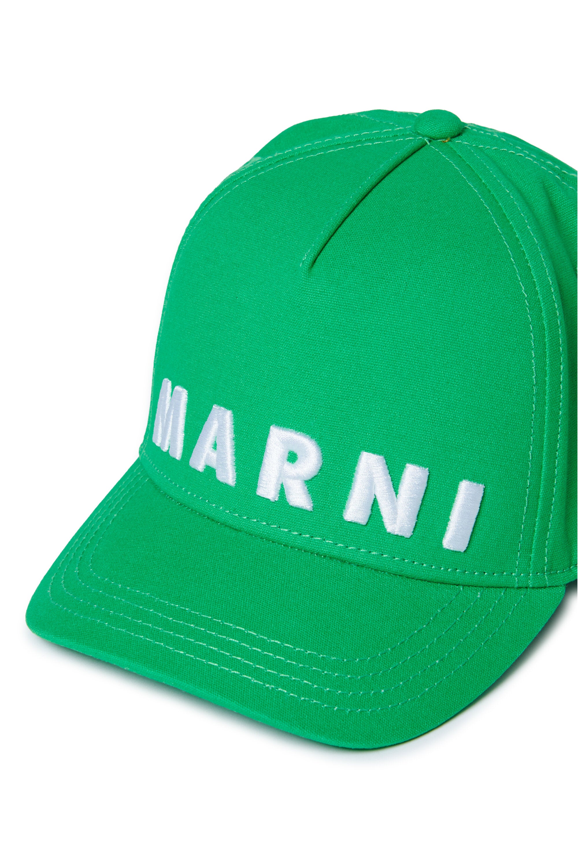 Gorra de béisbol de gabardina con marca