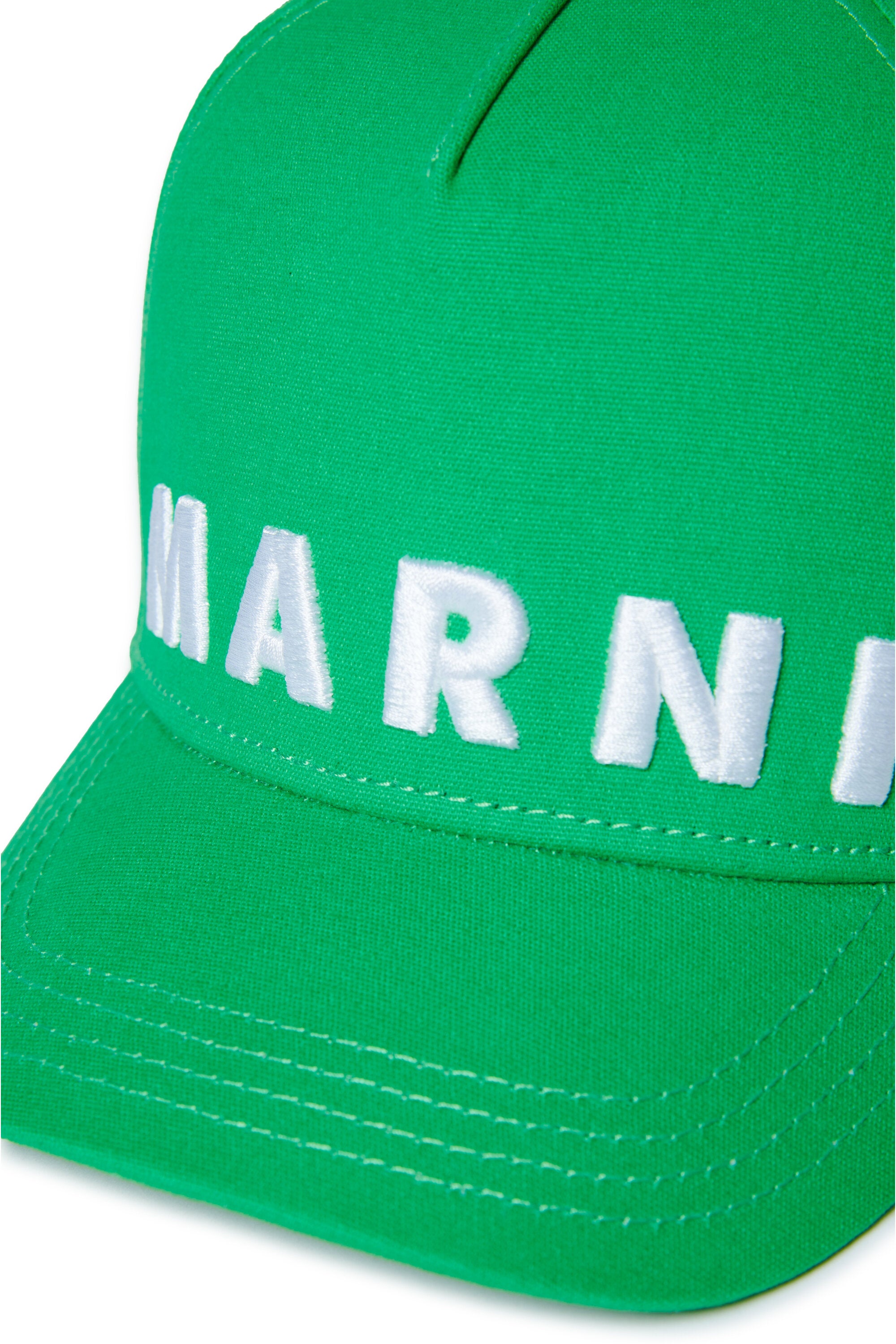 Gorra de béisbol de gabardina con marca