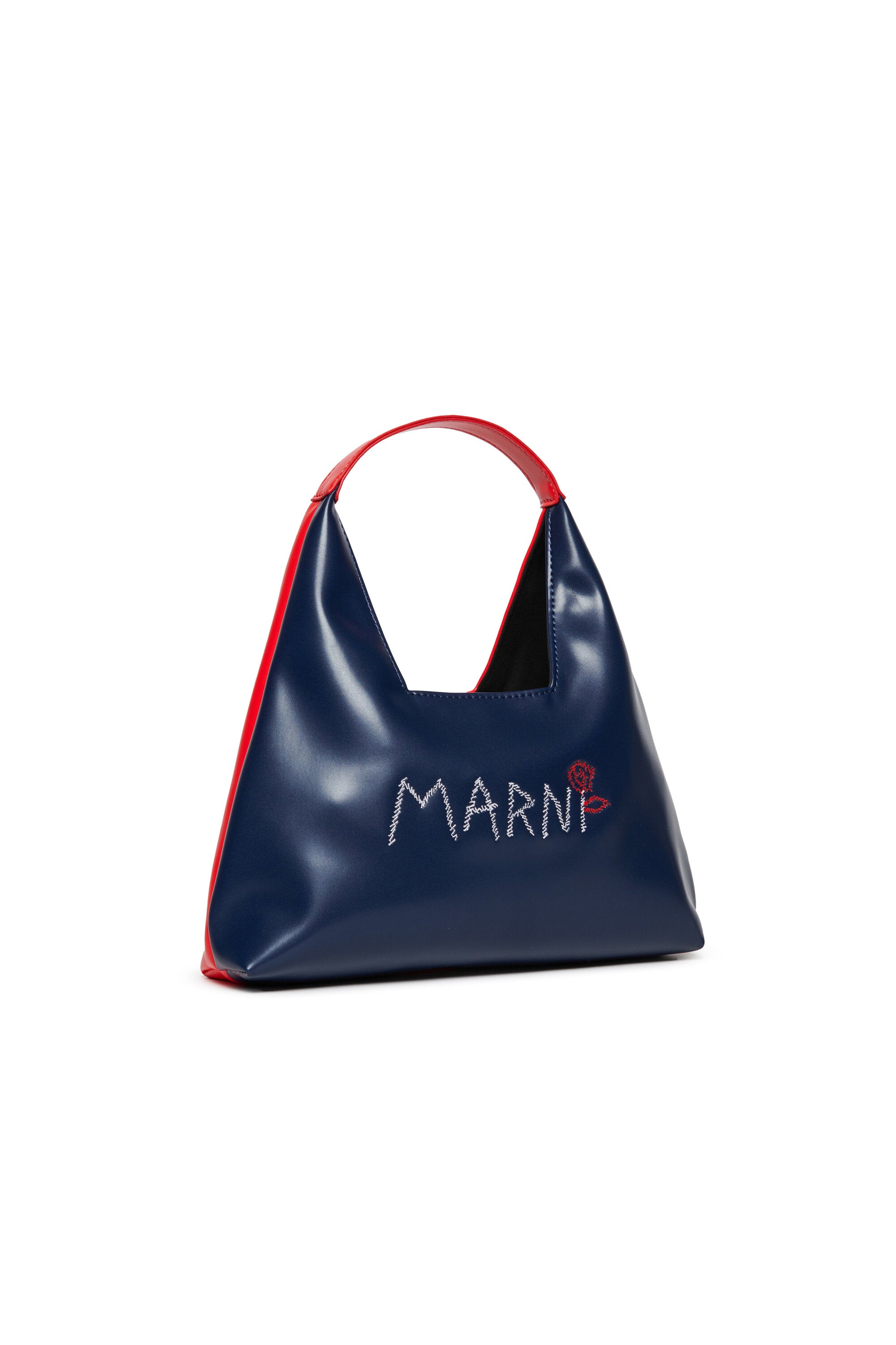 Diamond bag branded with Marni Flower logo