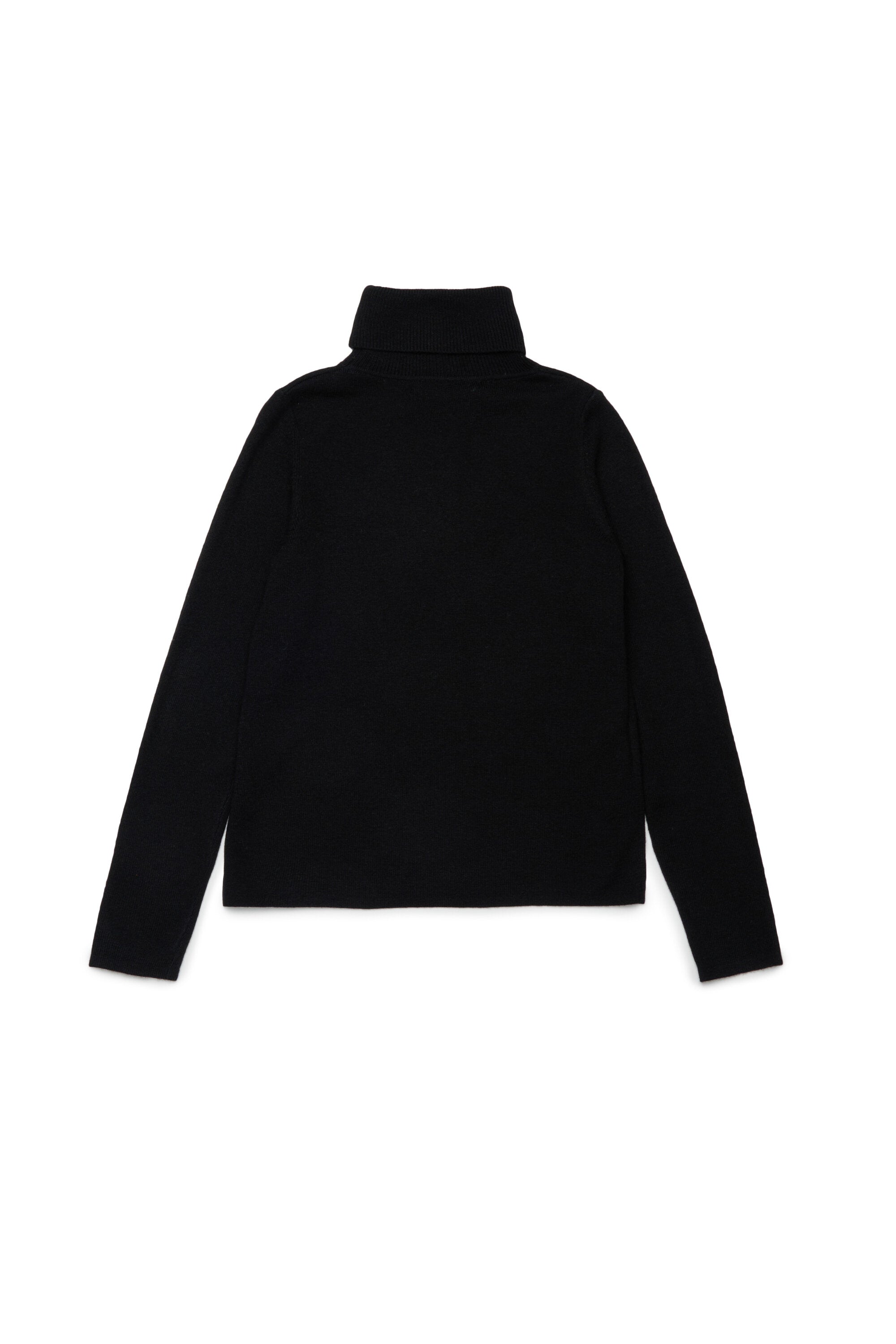 Ribbed wool blend turtleneck sweater