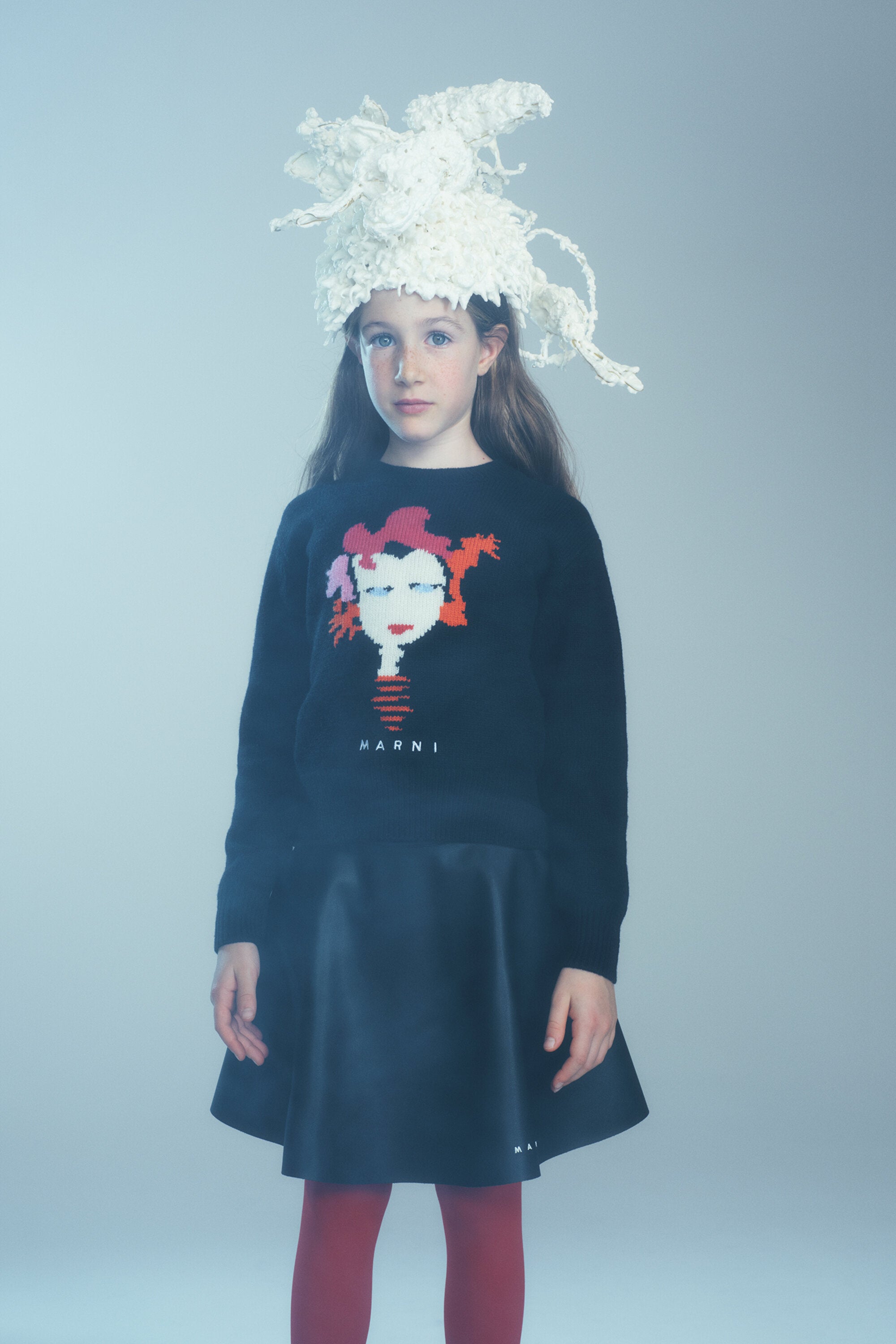 Jersey en mezcla de lana con estampado Marni Flower