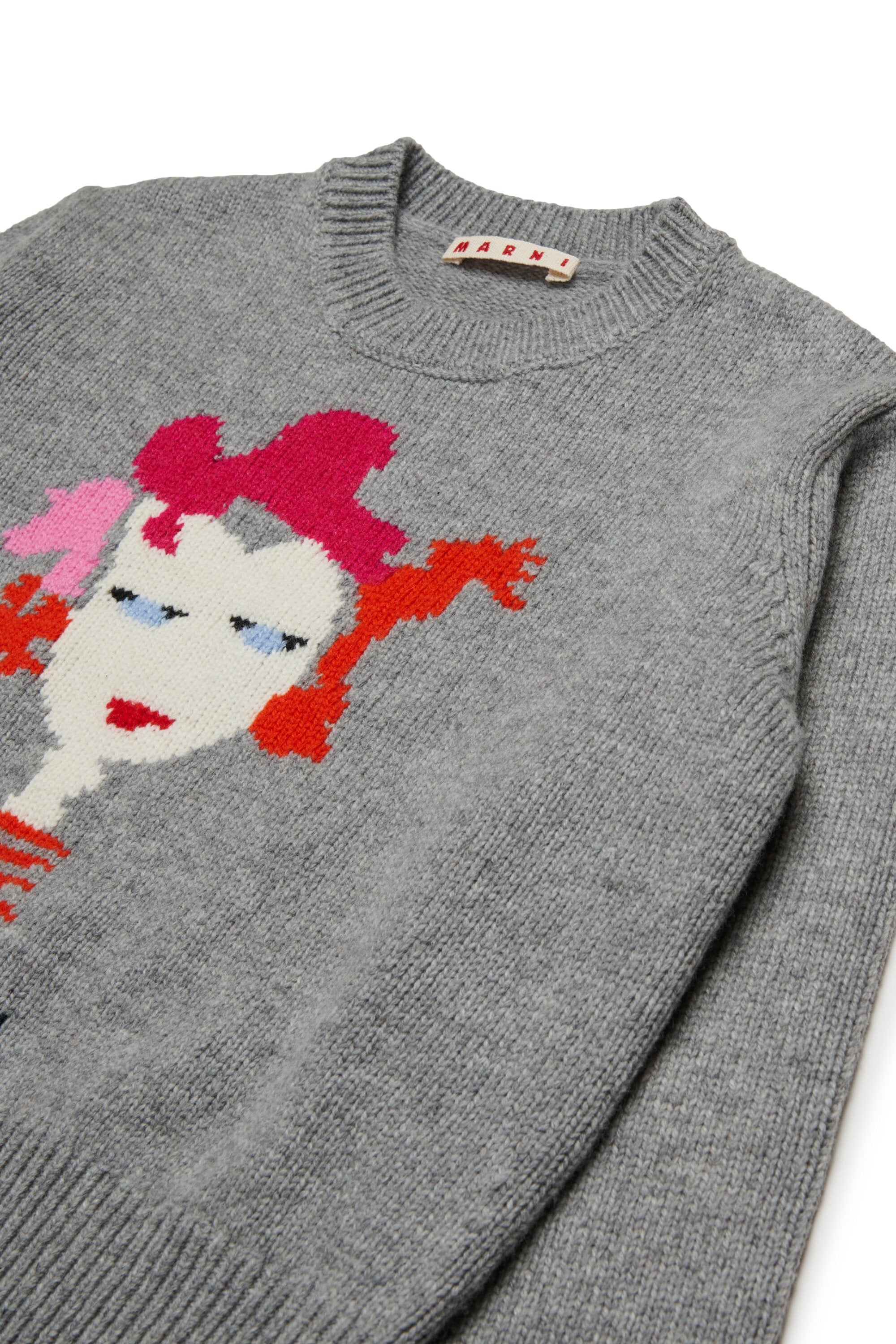 Marni Flower graphic wool blend pullover