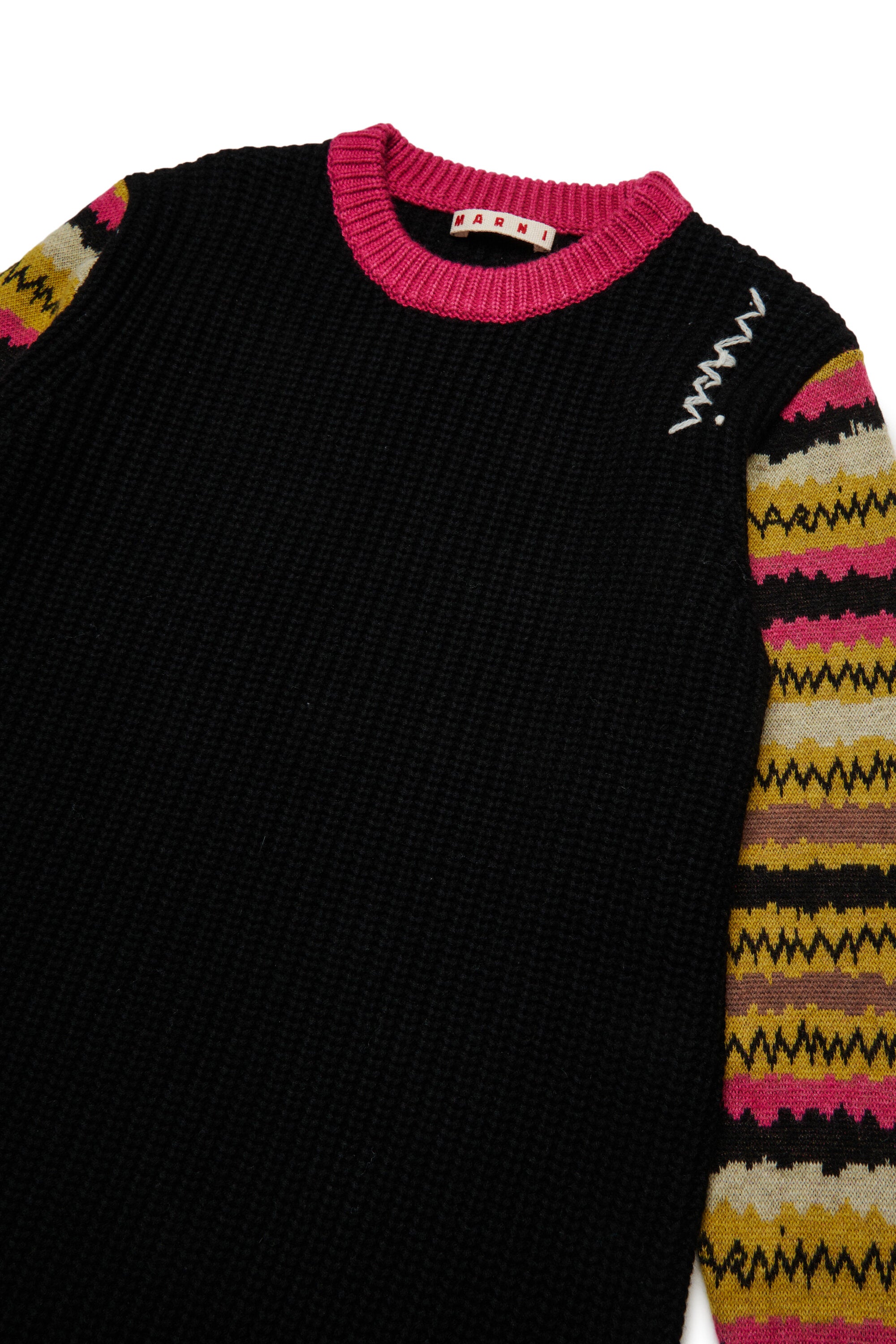 Minivestido de lana con mangas de fantasía Rock Doll