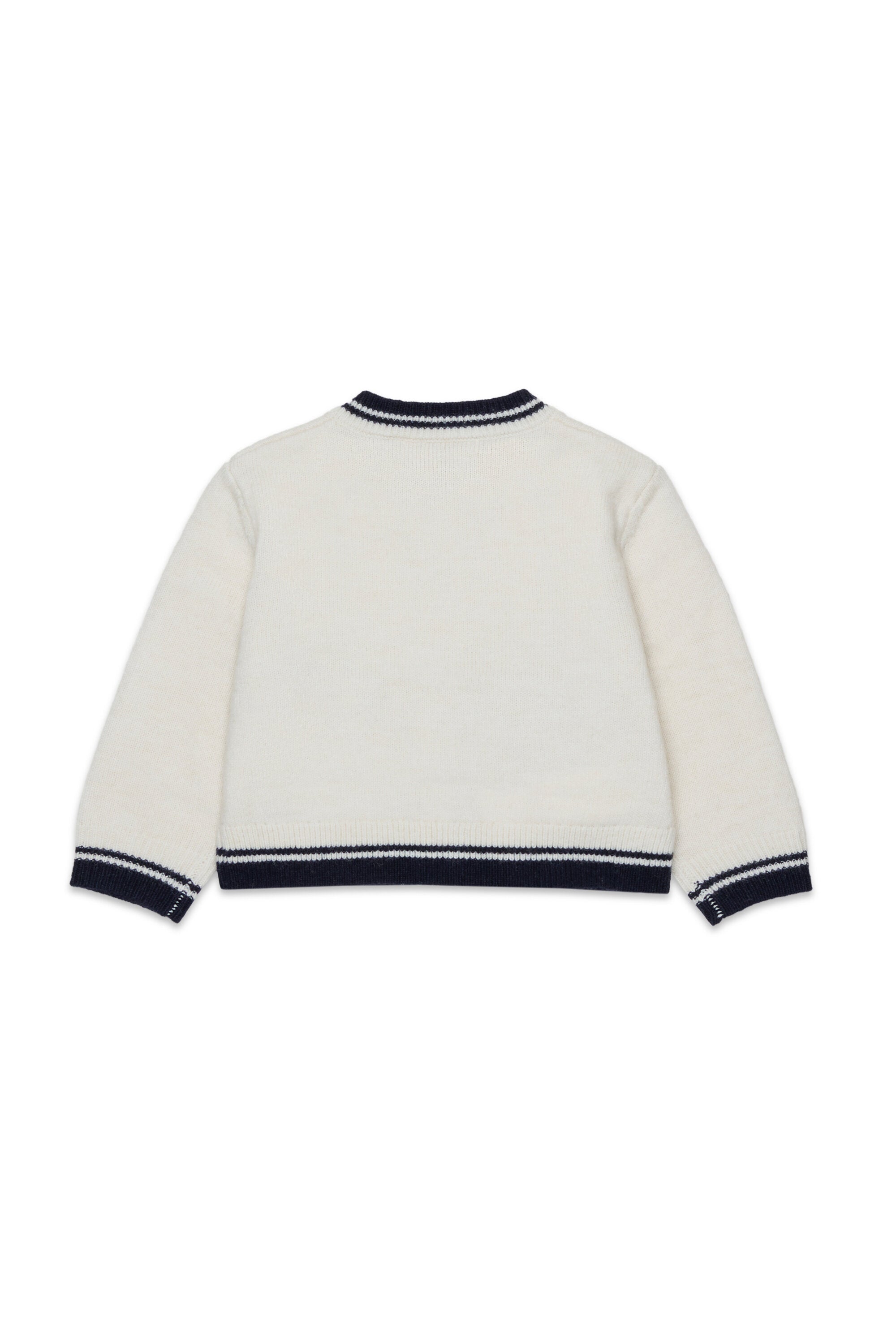 Cárdigan con bolsillos en mezcla de lana