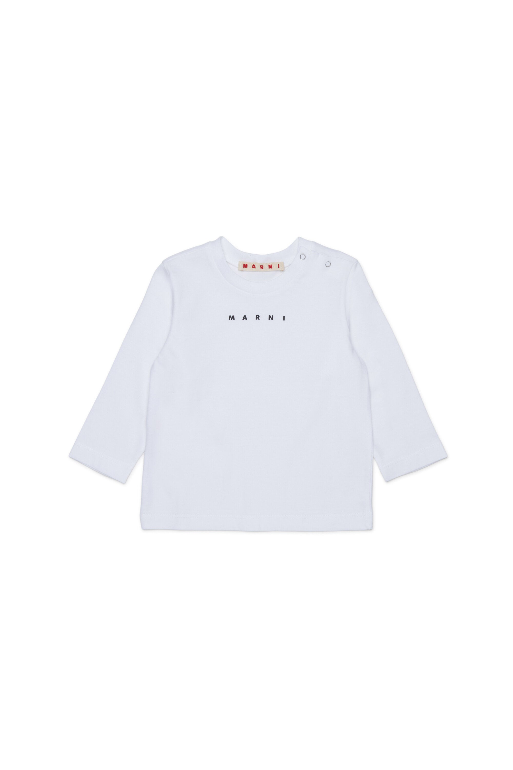 Camiseta de manga larga de jersey con logotipo
