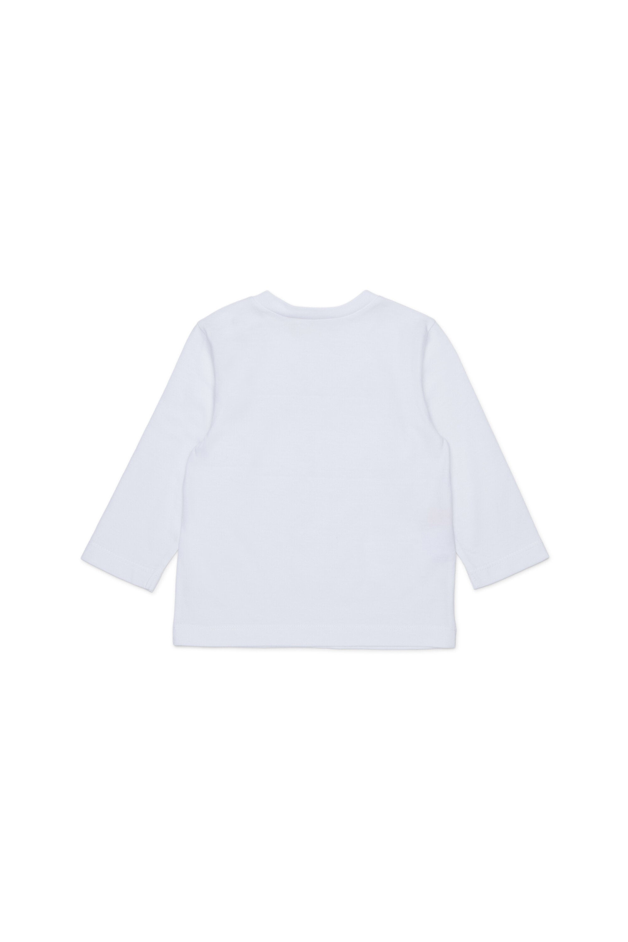 Camiseta de manga larga de jersey con logotipo