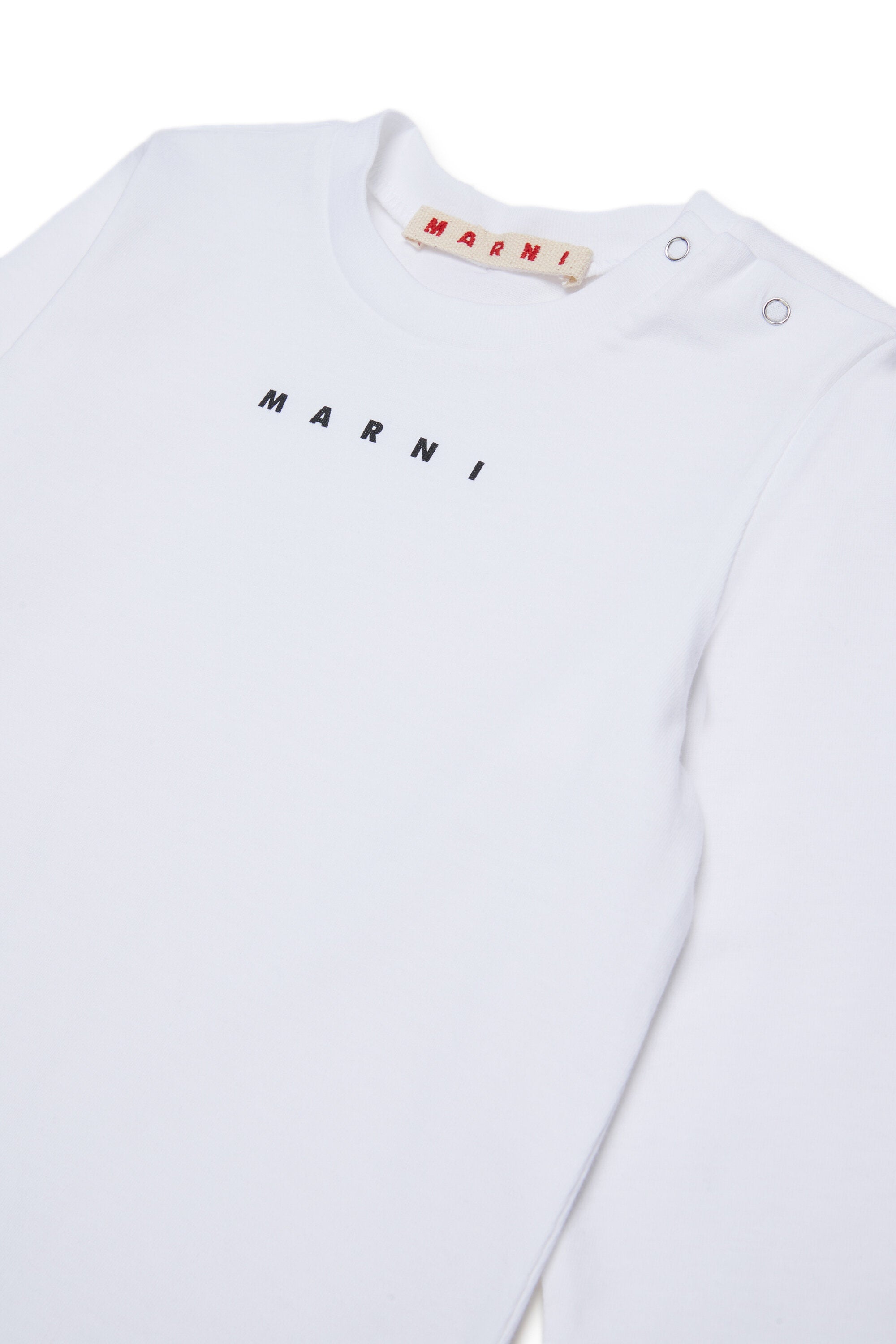 Camiseta de manga larga de jersey con logotipo