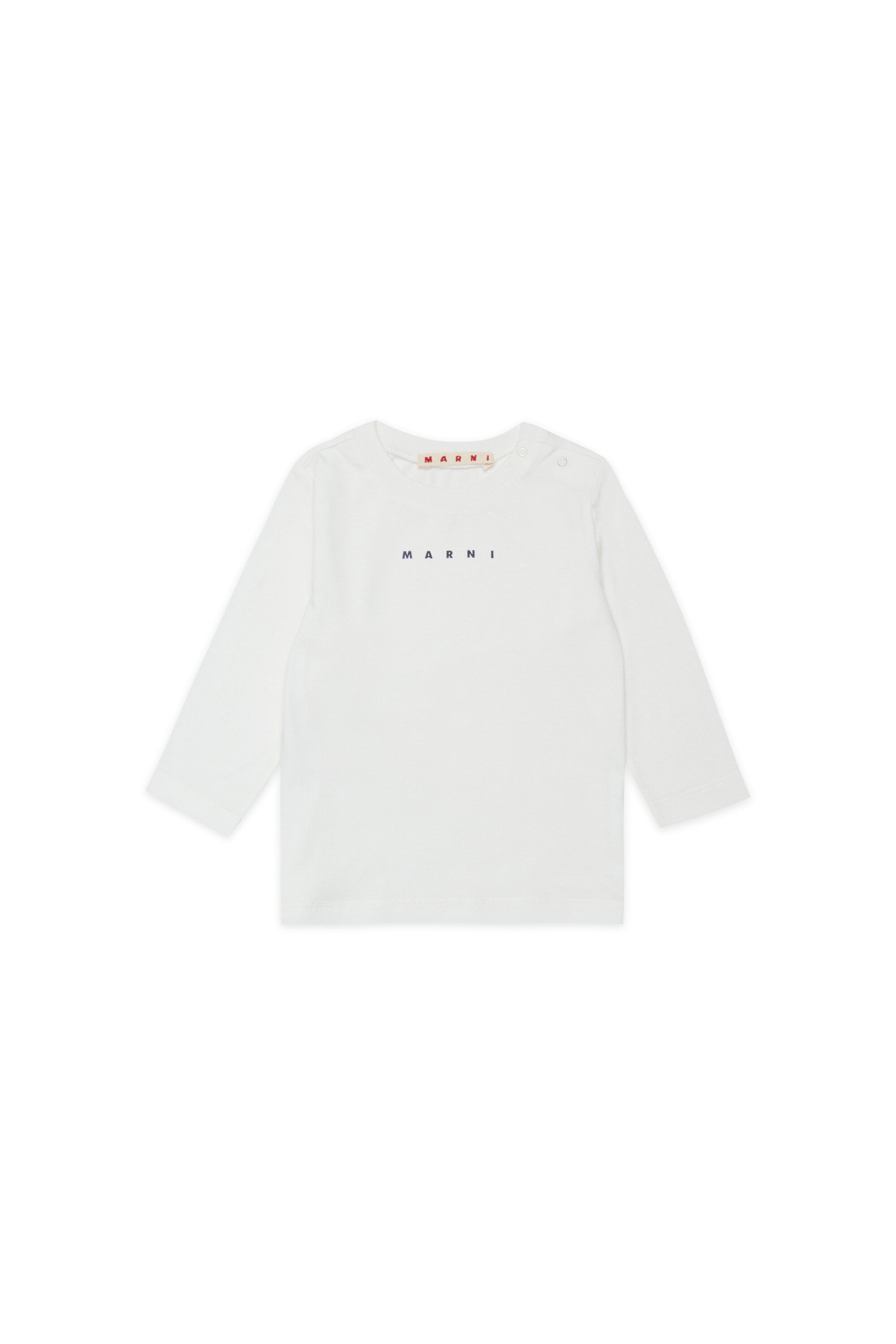 Camiseta de manga larga de jersey con logotipo