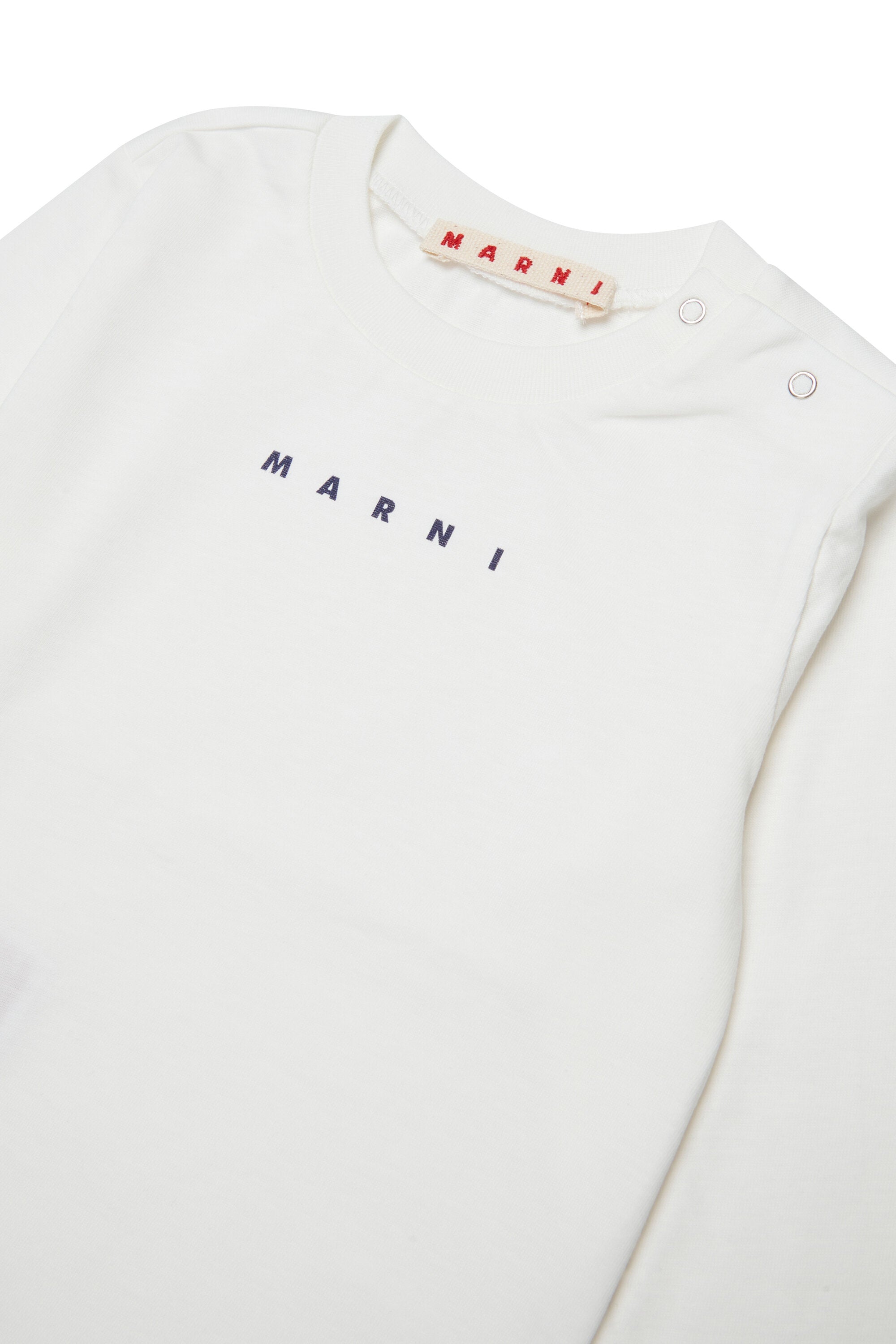 Camiseta de manga larga de jersey con logotipo