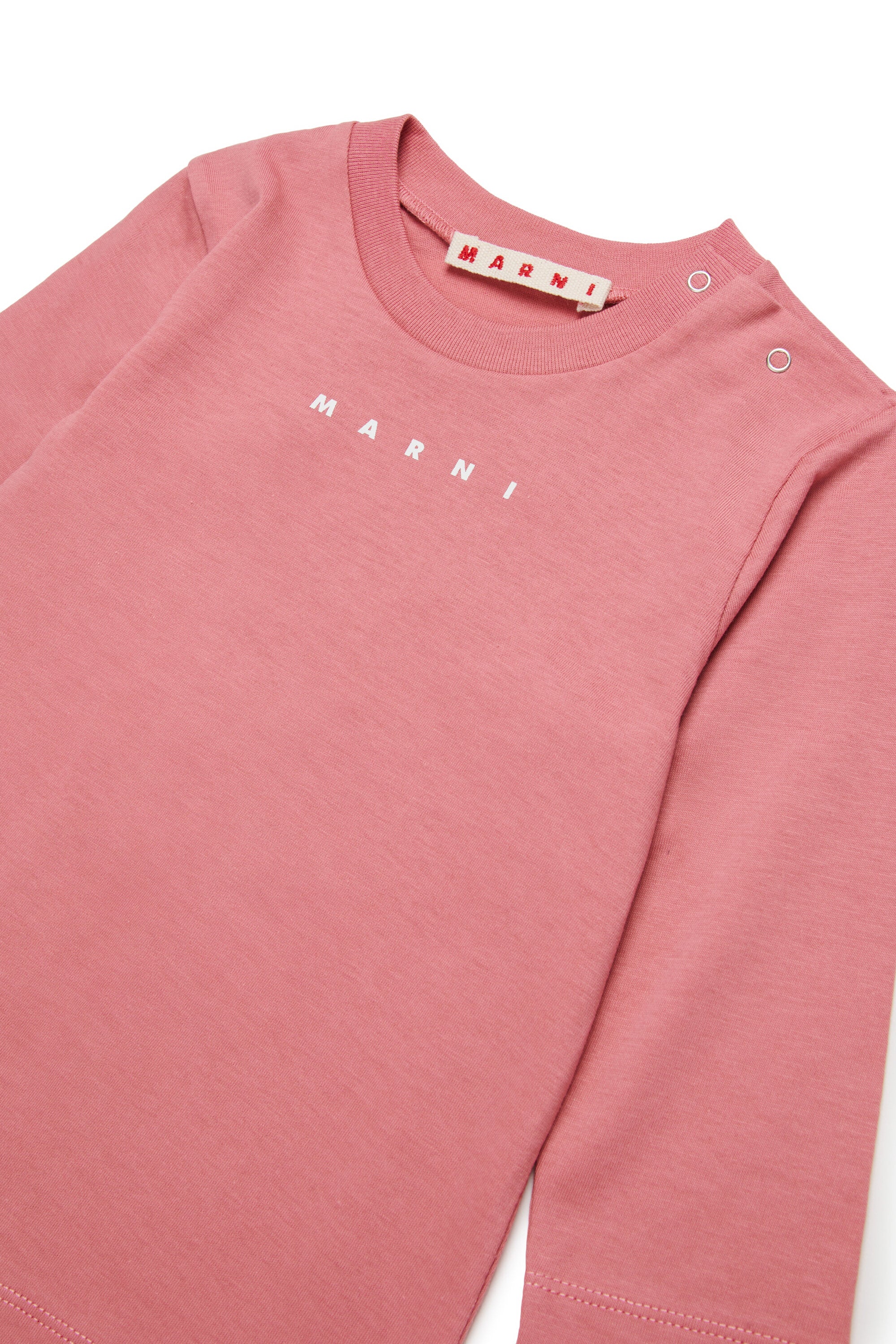 Camiseta de manga larga de jersey con logotipo