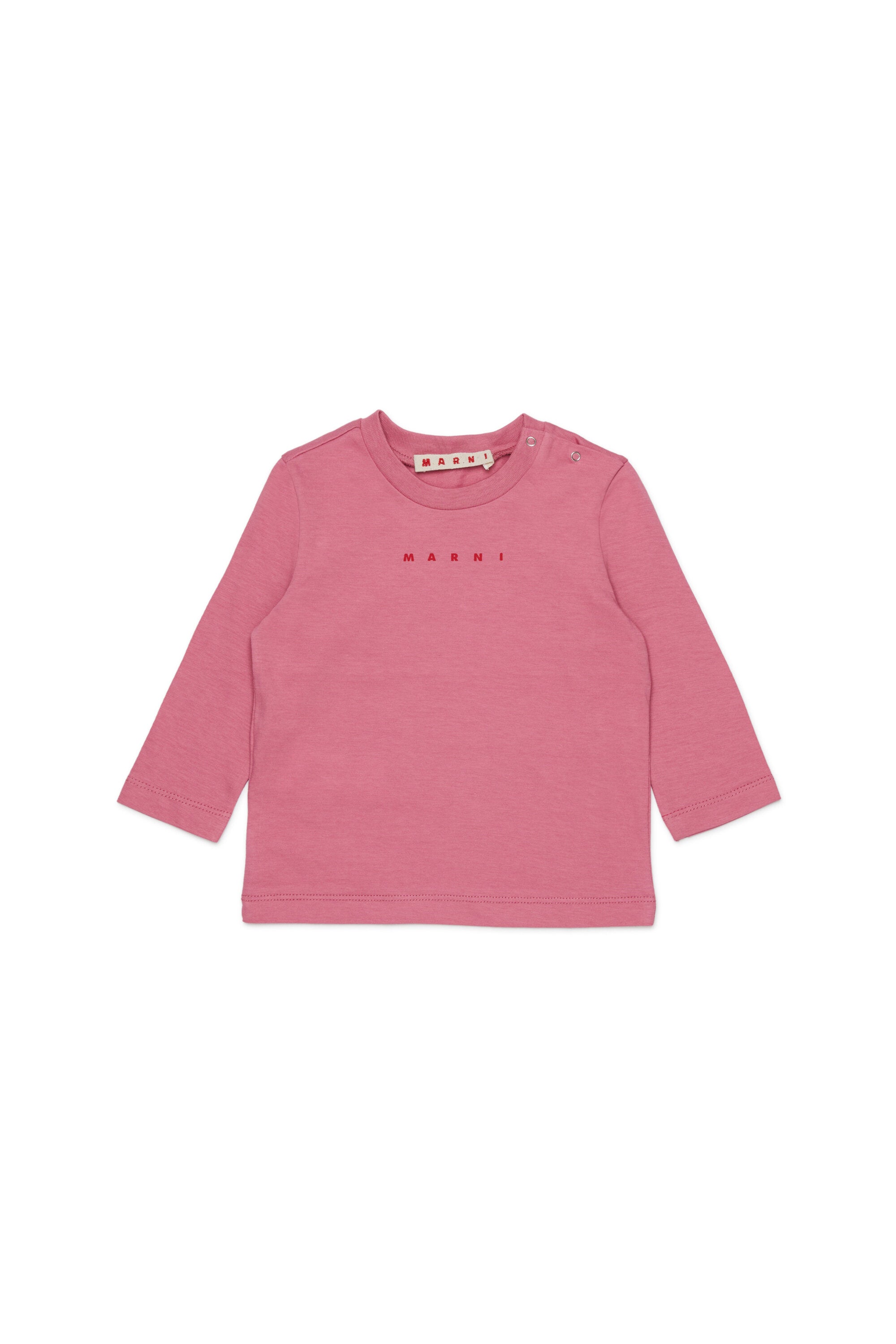Camiseta de manga larga de jersey con logotipo