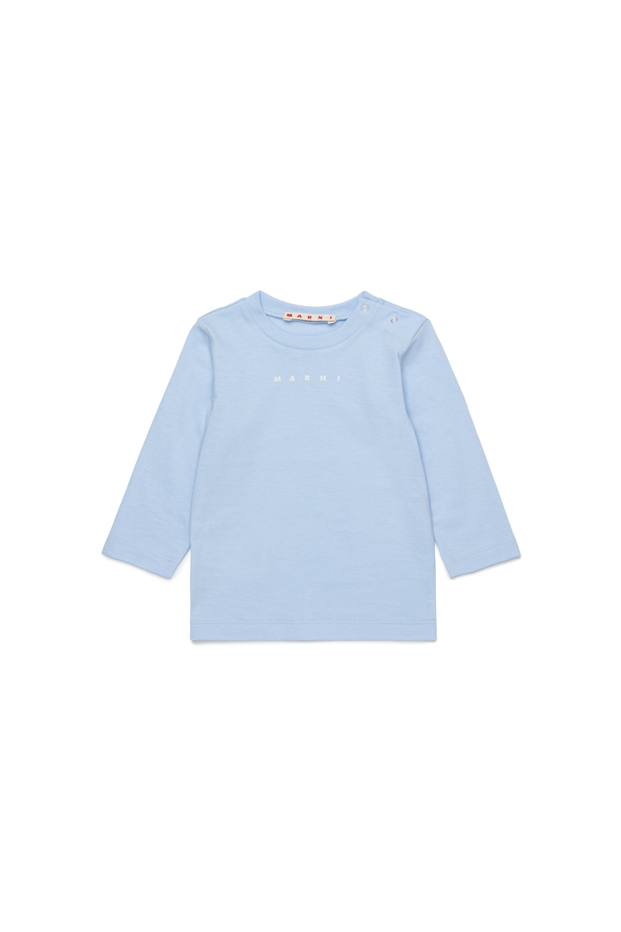 Camiseta de manga larga de jersey con logotipo