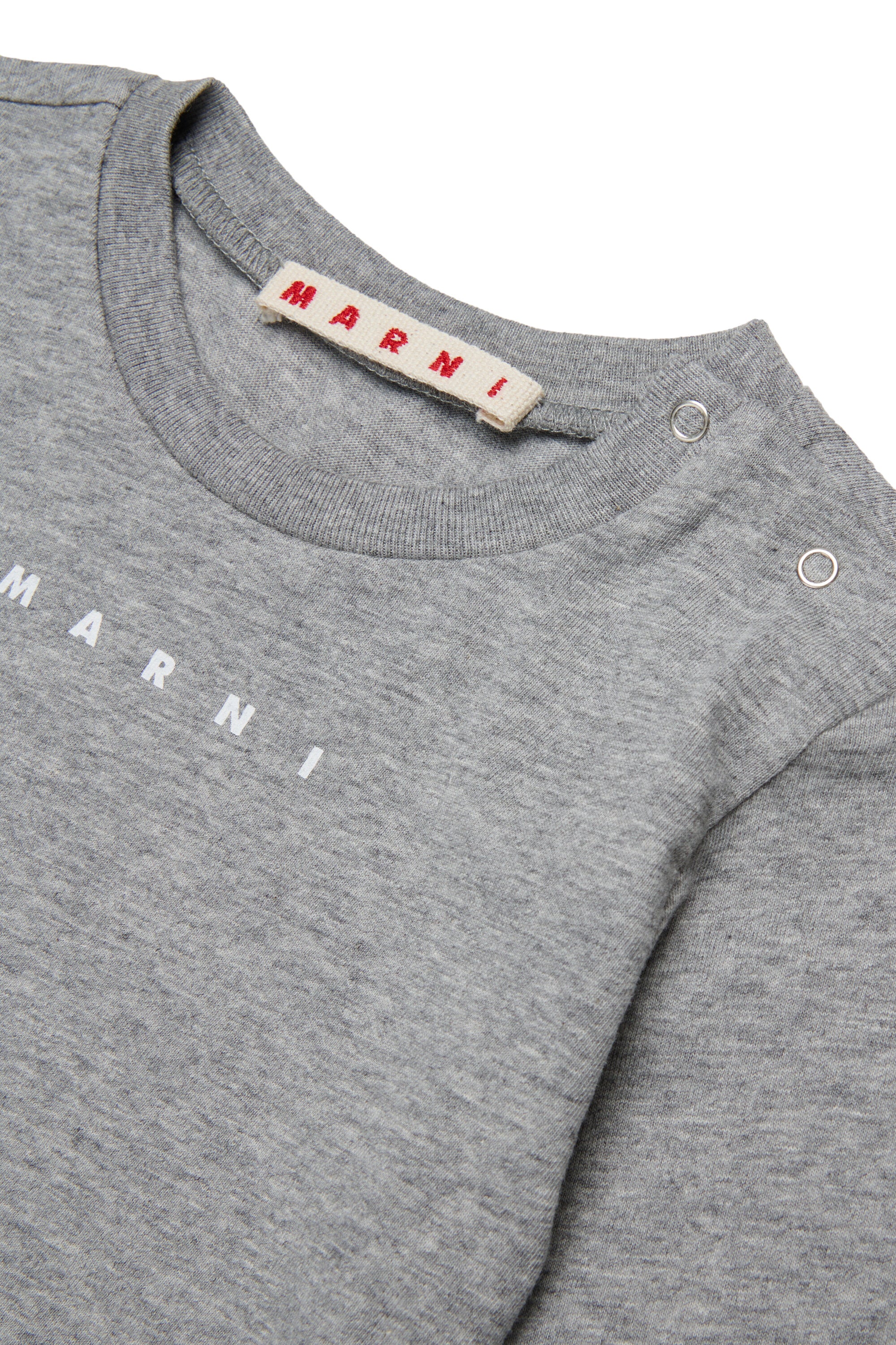 Camiseta de manga larga de jersey con logotipo