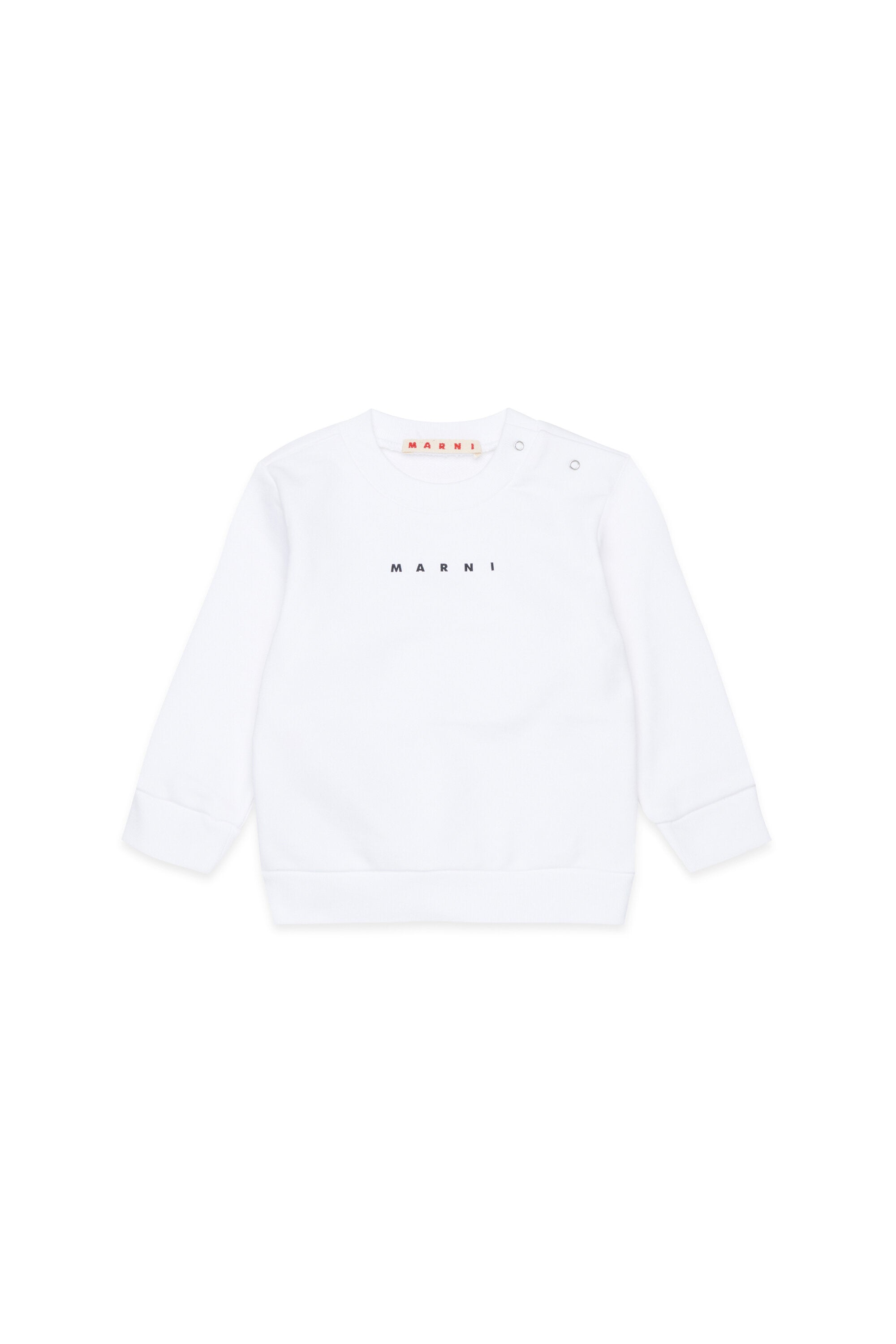 Sudadera de cuello redondo con logo Marni