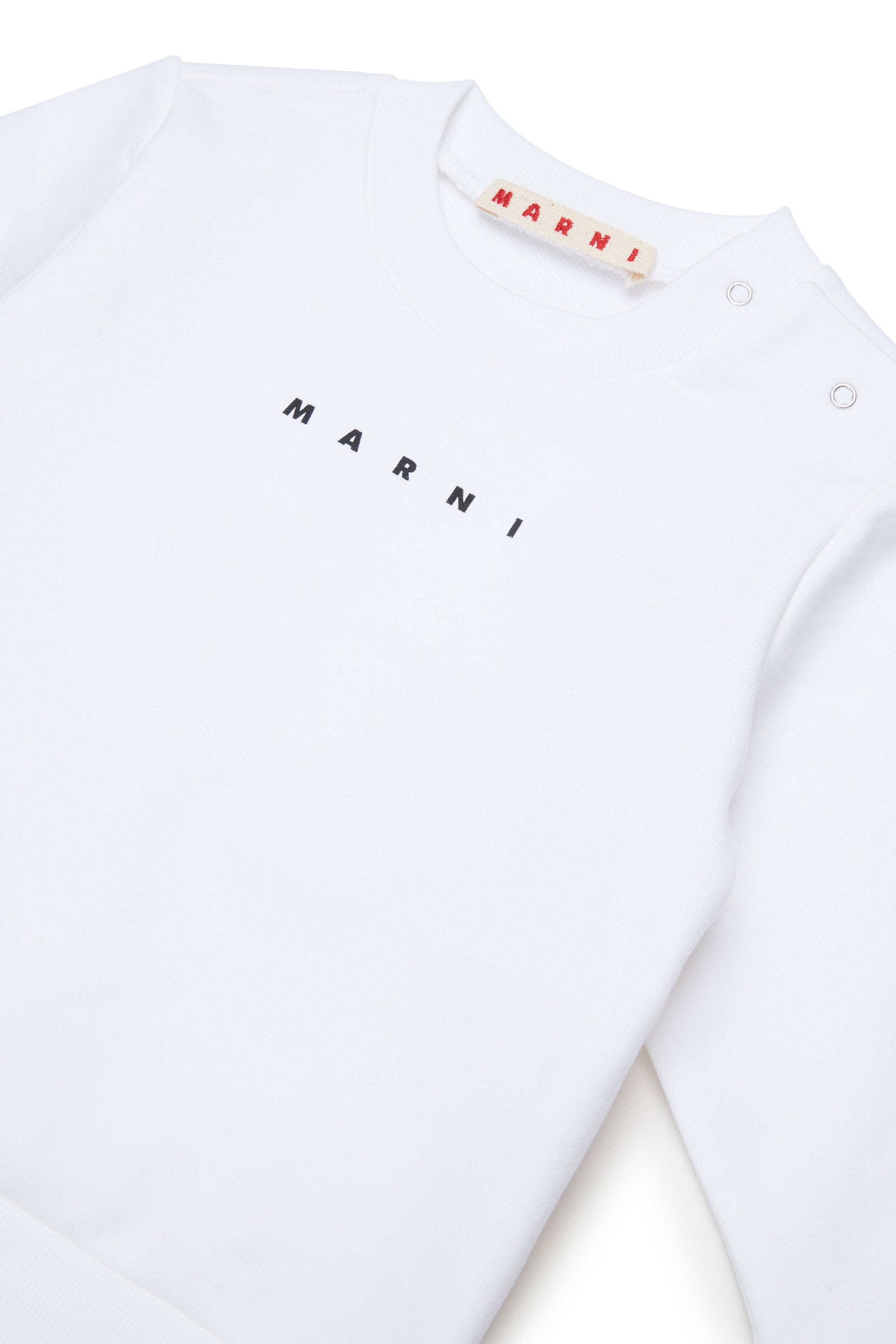 Sudadera de cuello redondo con logo Marni
