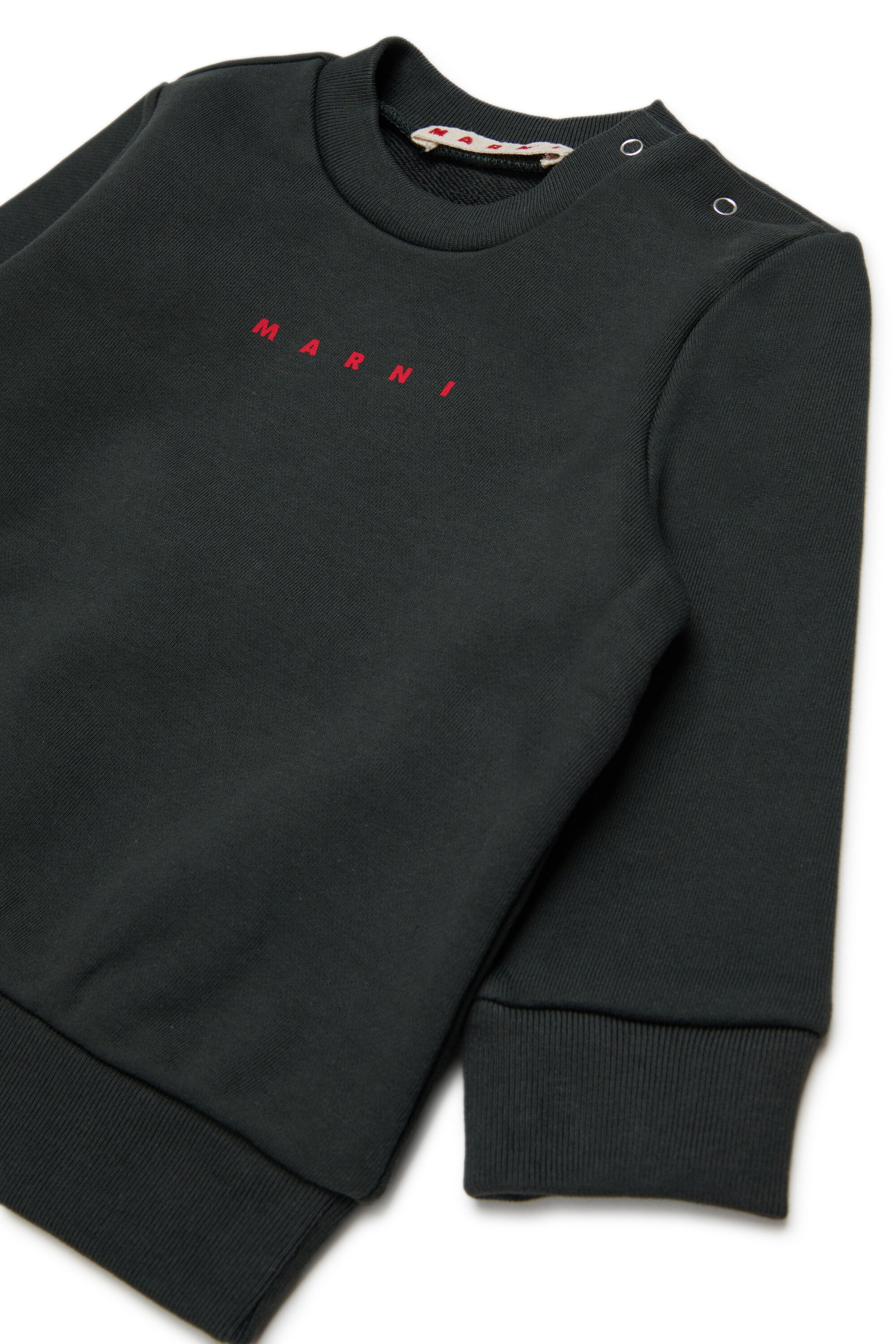 Sudadera de cuello redondo con logo Marni