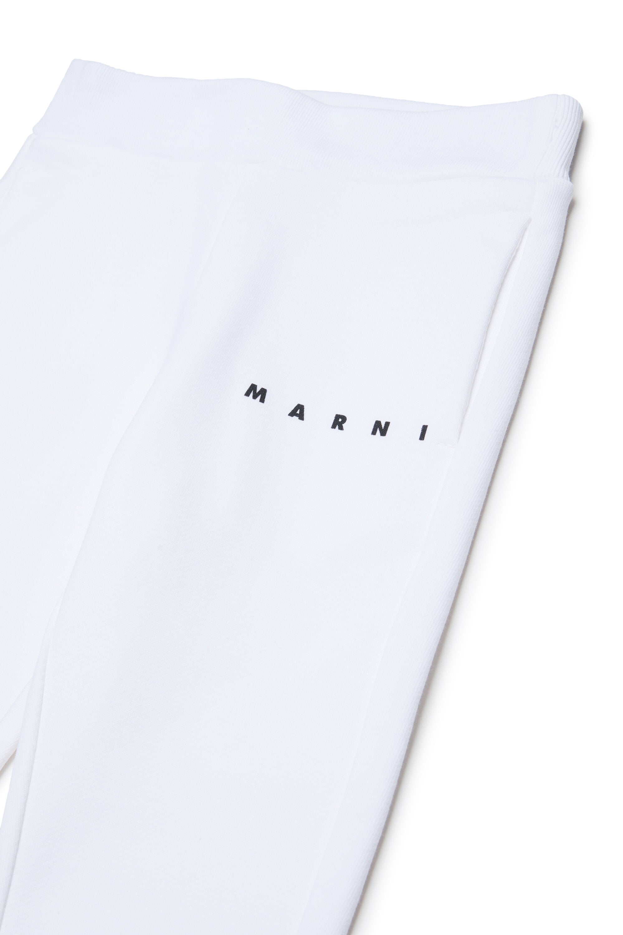 Fleece jogger pants with logo