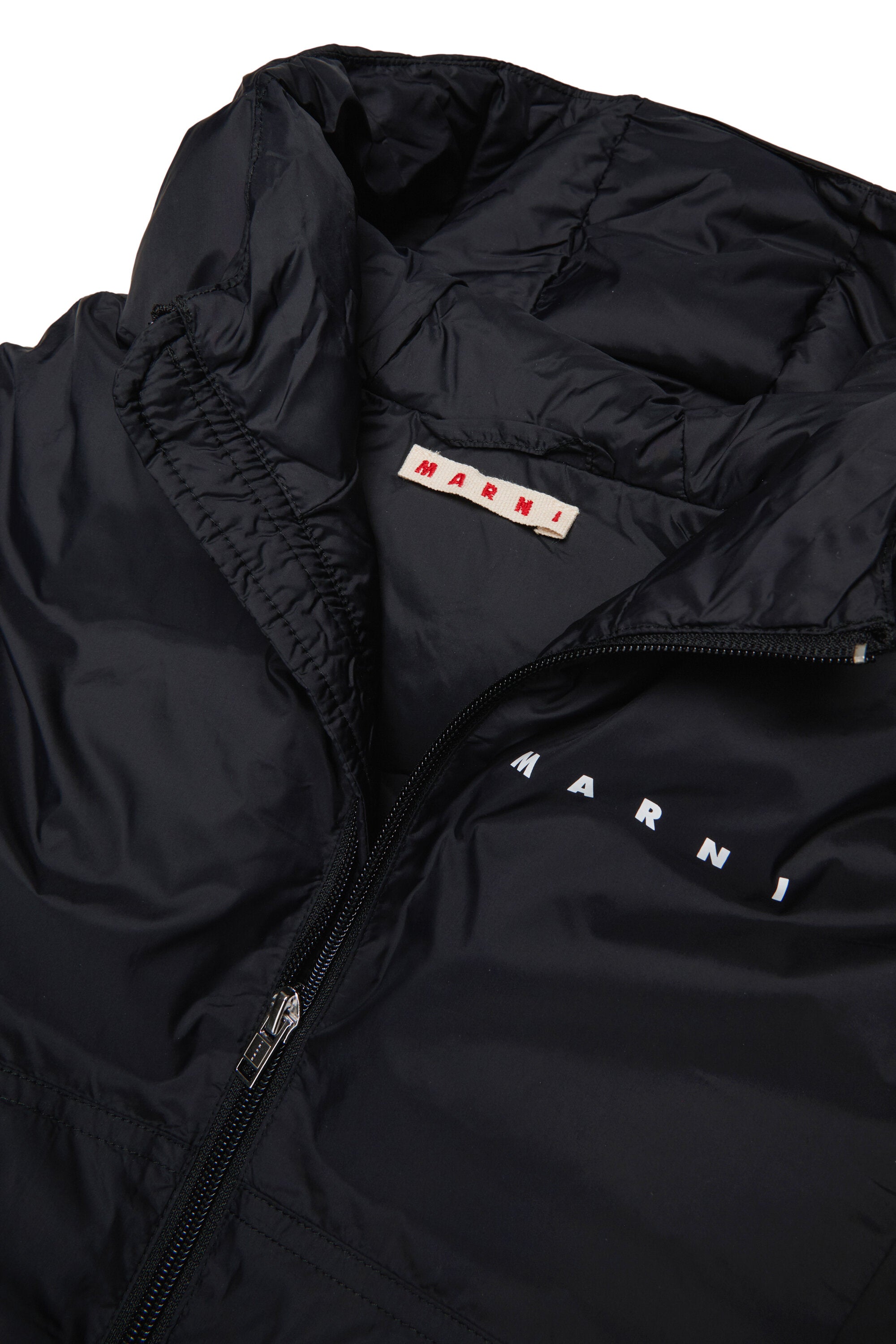 Chaqueta larga acolchada con capucha