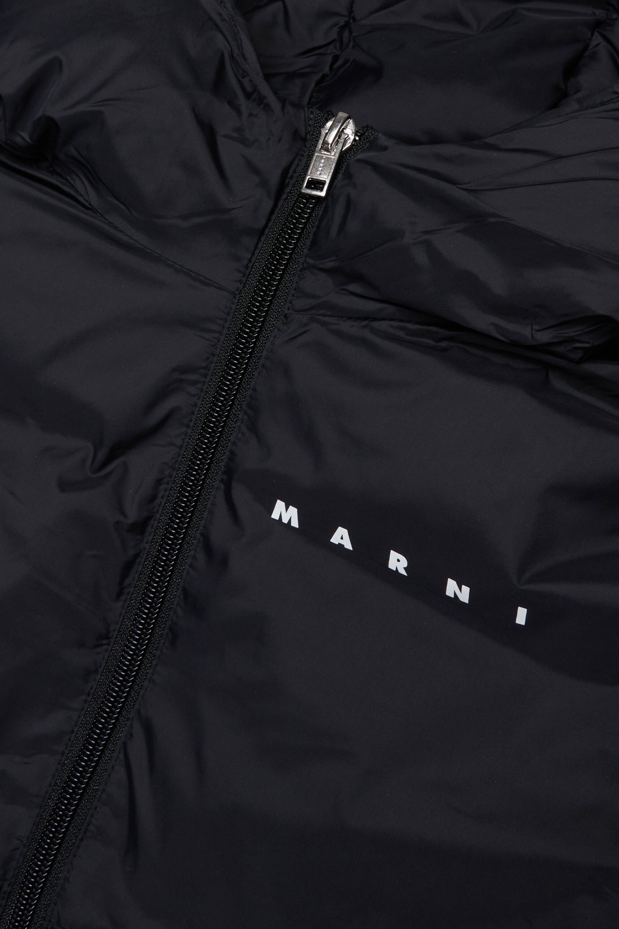 Chaqueta larga acolchada con capucha