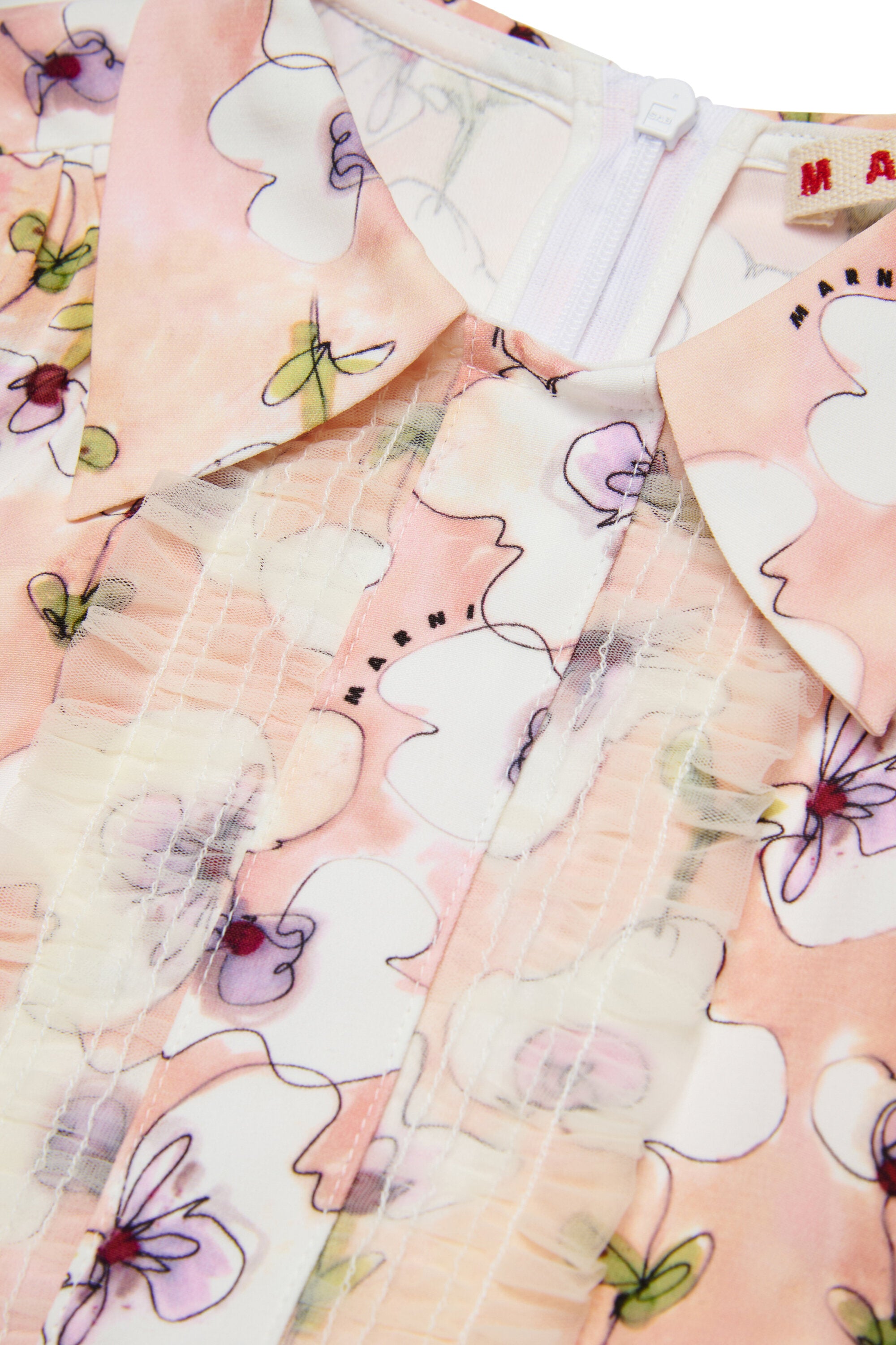 Minivestido Monet de satén allover