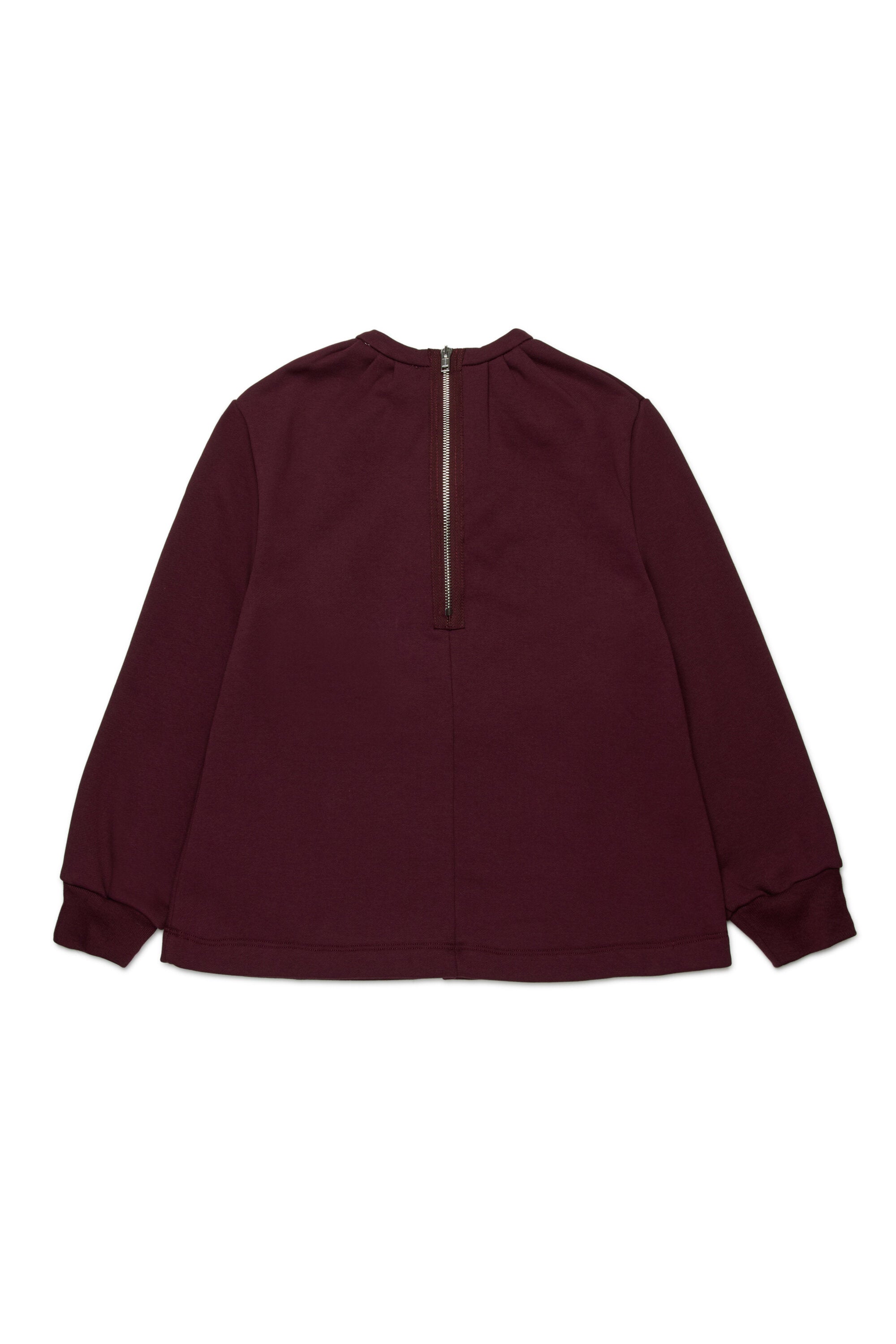 Crew-neck sweatshirt with patch pockets