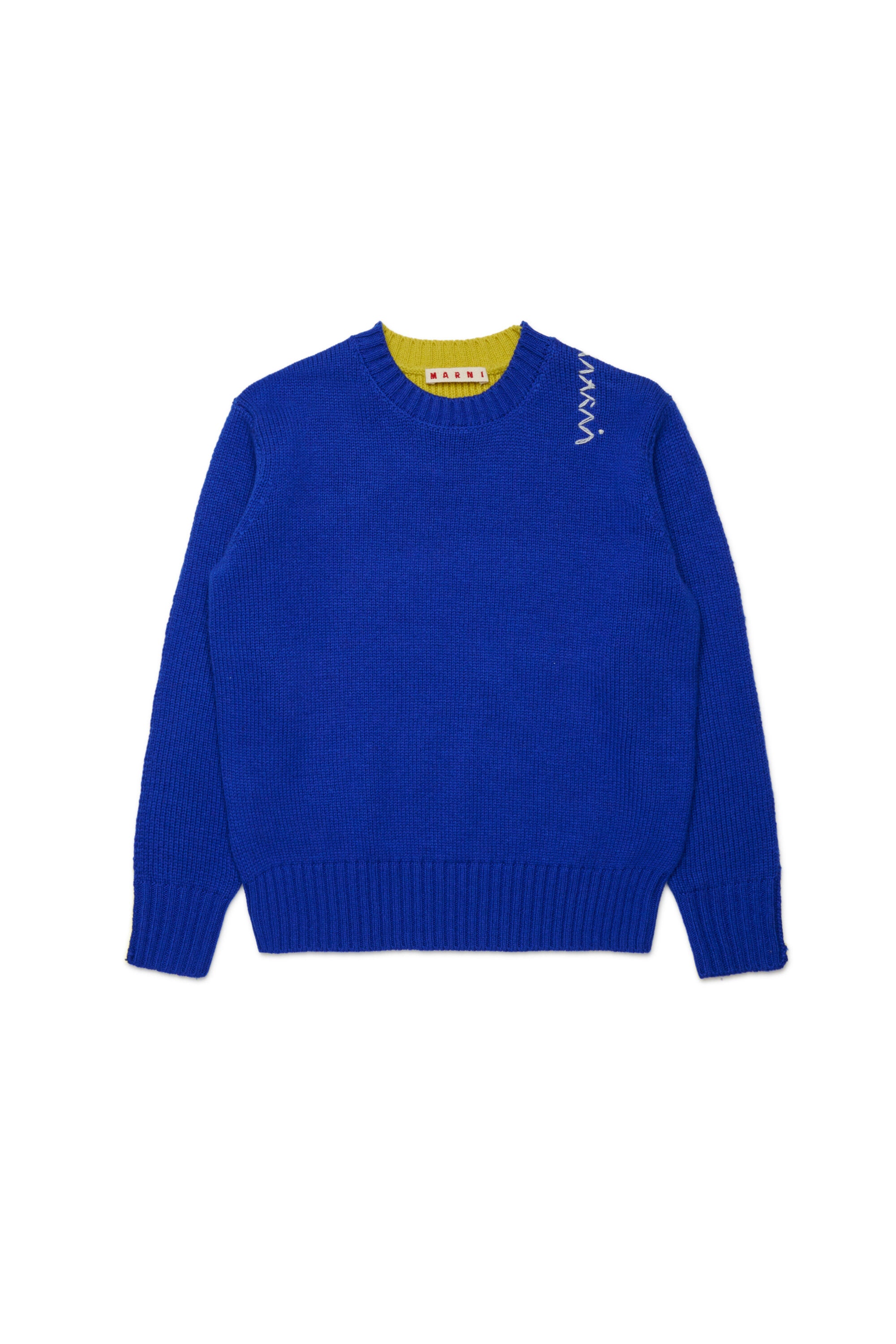 Colorblock wool blend pullover