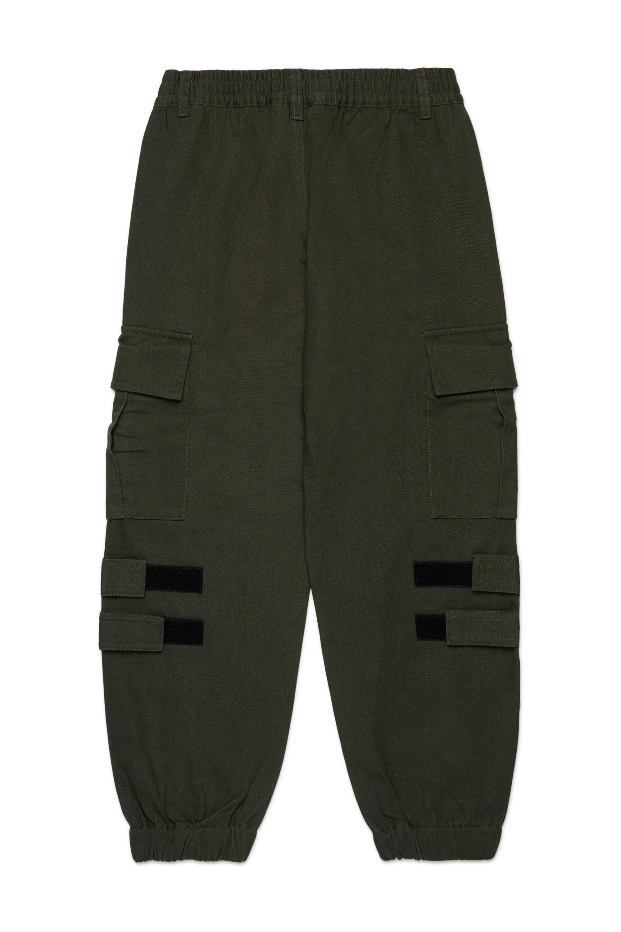 Pantalones cargo de gabardina con tirantes ajustables