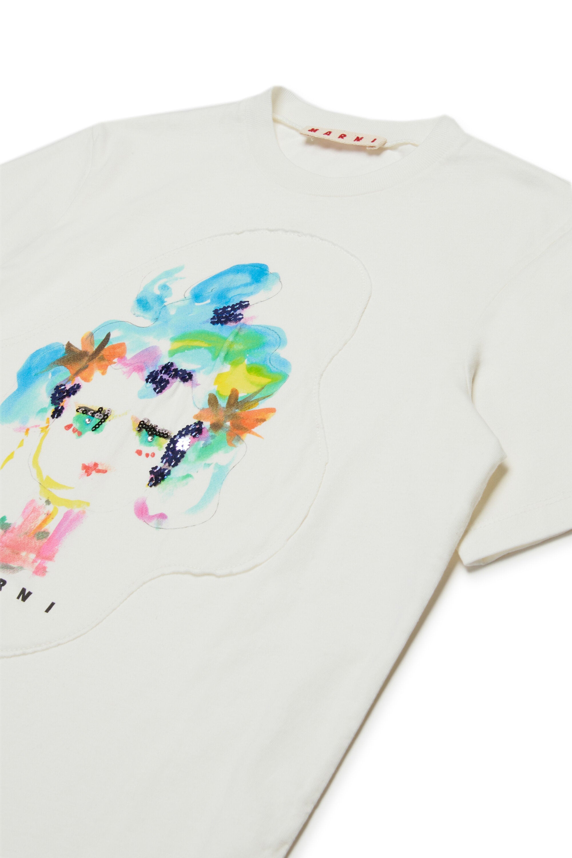 Marni Flower patch jersey T-shirt