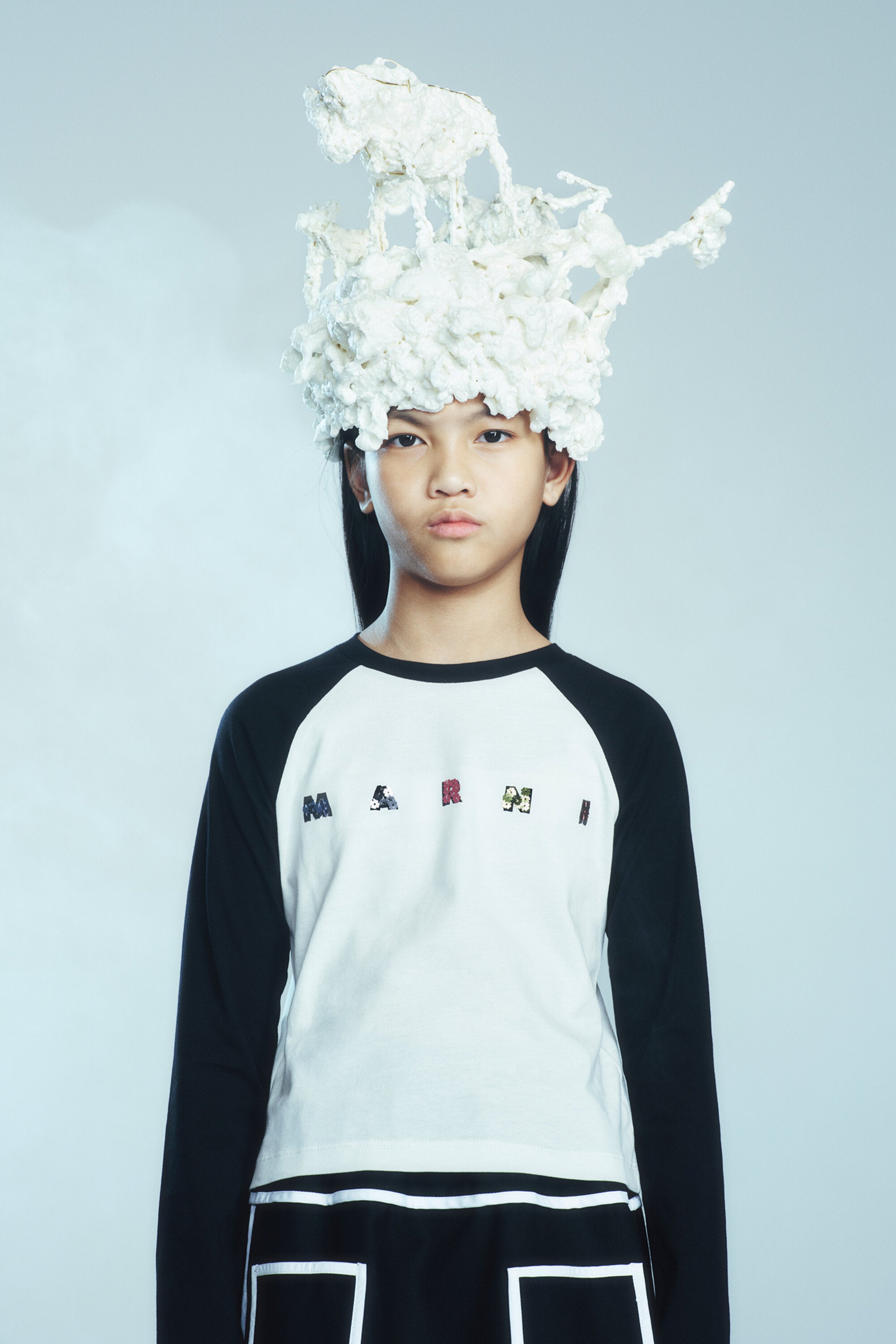 Marni girl's long sleeves jersey T-shirt | BRAVE KID