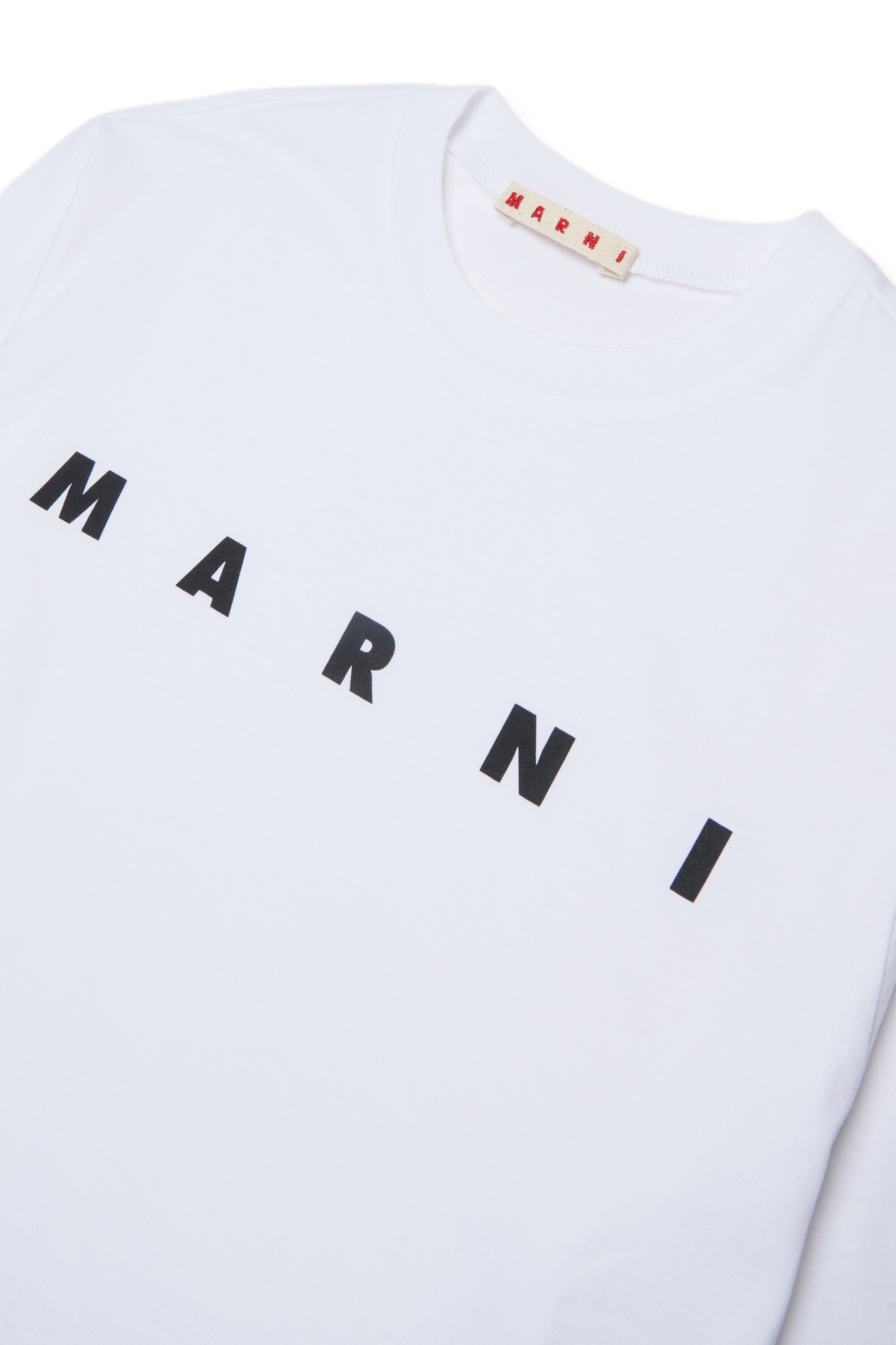 Long sleeves jersey T-shirt with Marni logo