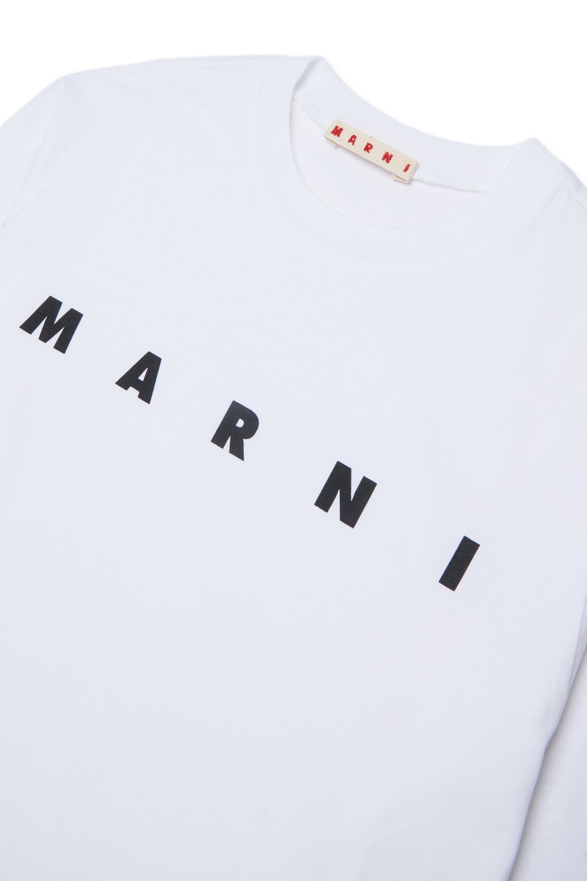 Camiseta de manga larga de jersey con logotipo Marni