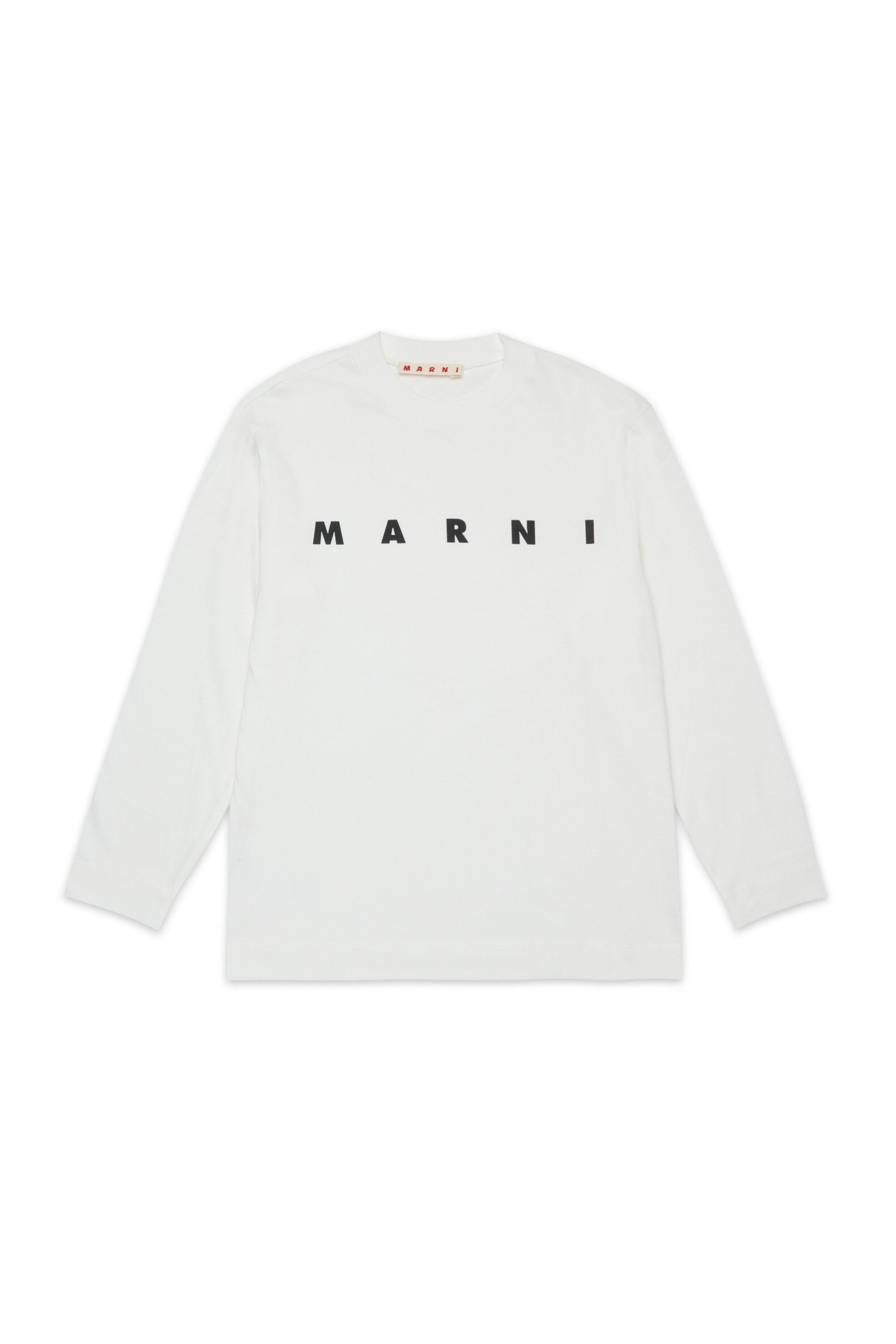 ¡Camiseta de manga larga de jersey con logotipo MARNI!