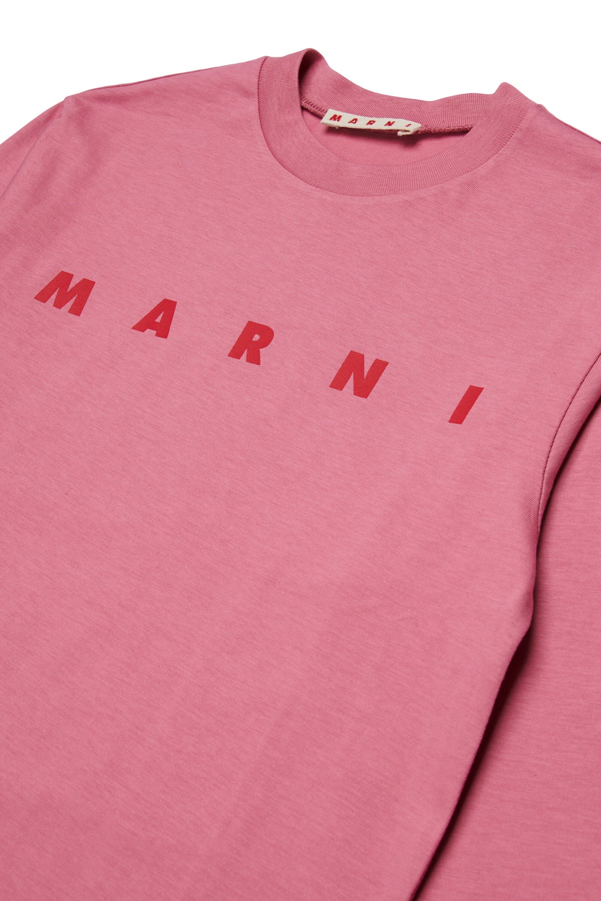 Camiseta de manga larga de jersey con logotipo Marni