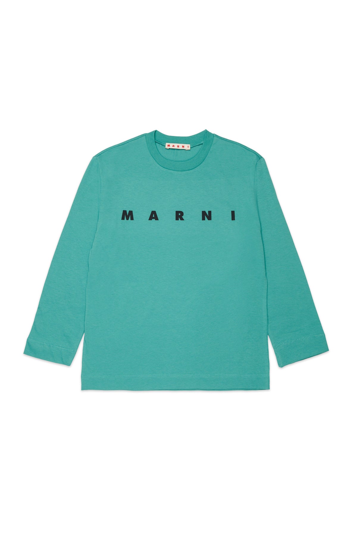 Camiseta de manga larga de jersey con logotipo Marni