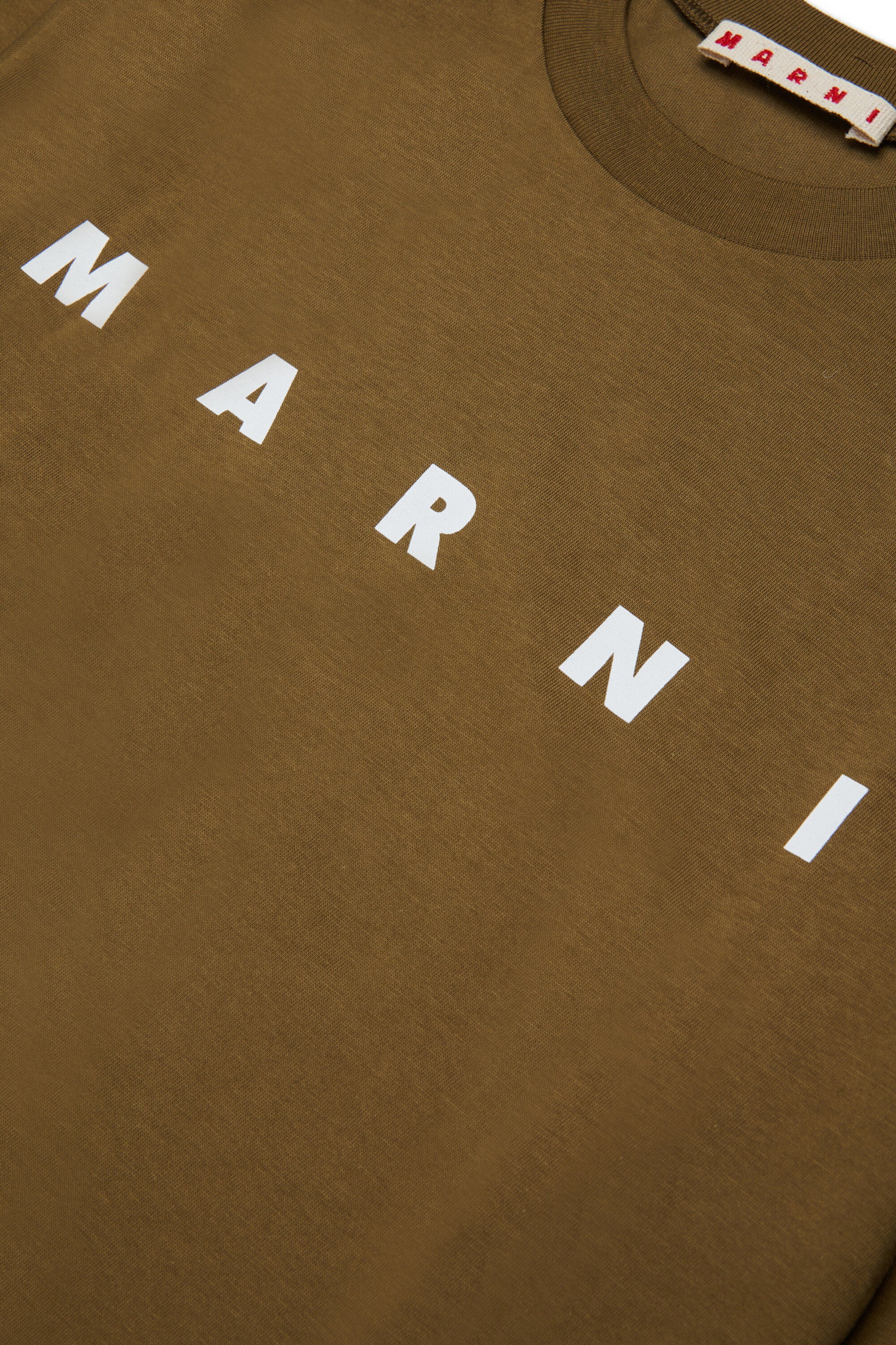 Camiseta de manga larga de jersey con logotipo Marni
