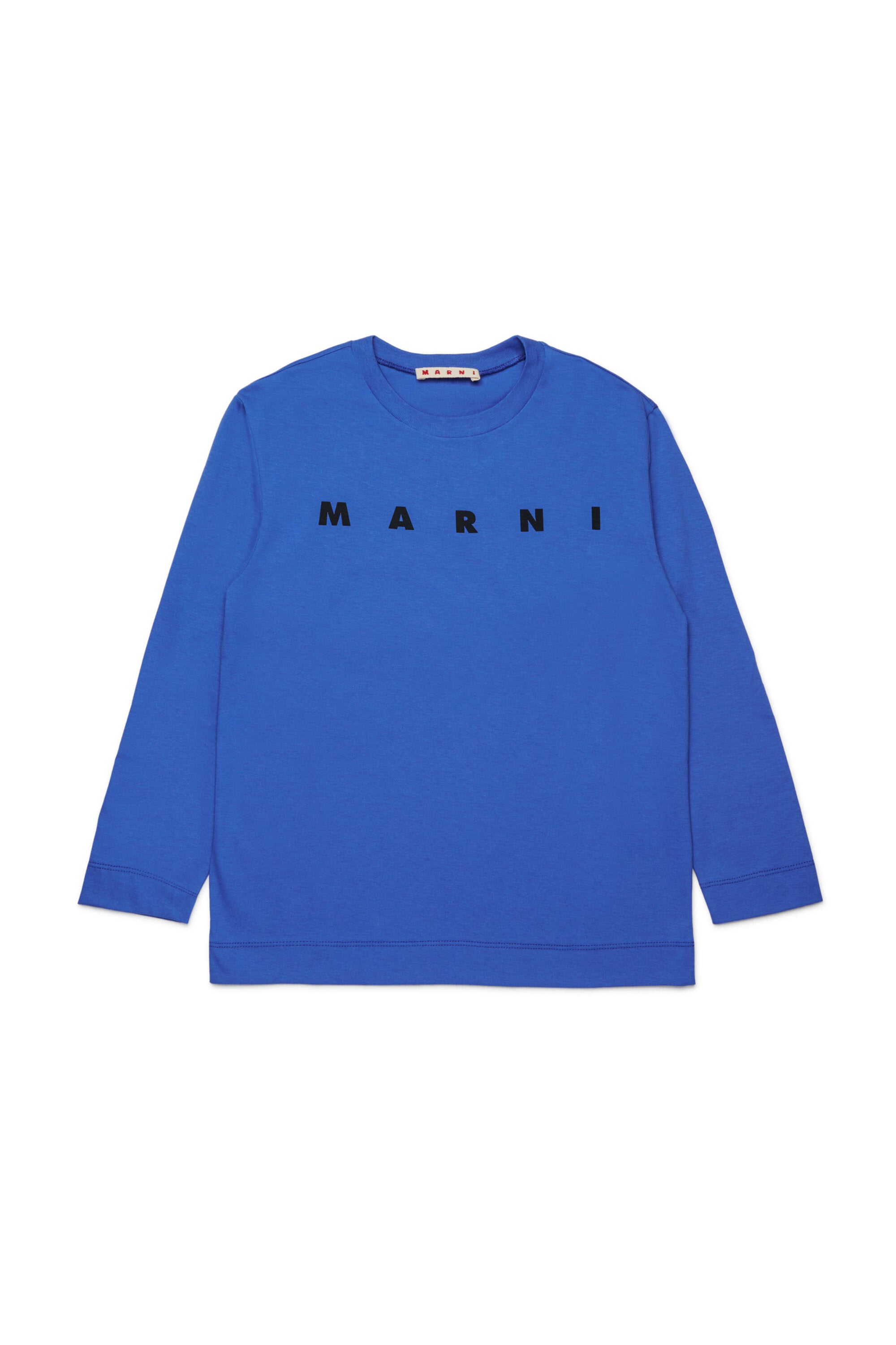 ¡Camiseta de manga larga de jersey con logotipo MARNI!