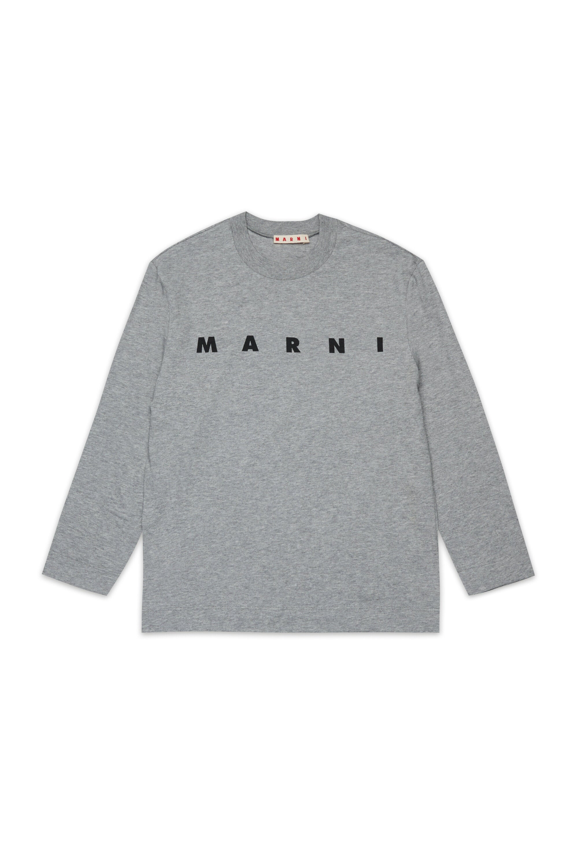Long sleeves jersey T-shirt with Marni logo