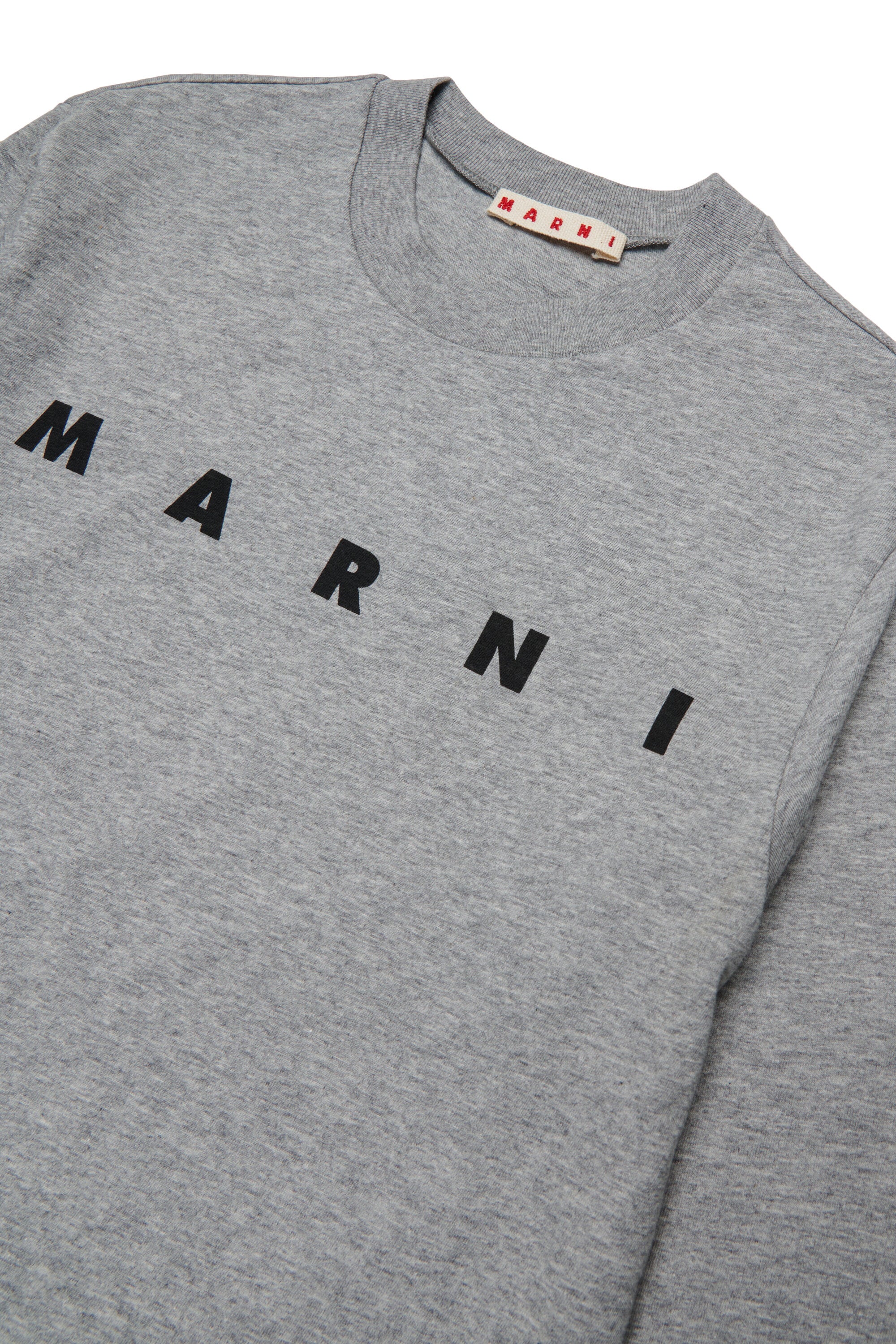 Camiseta de manga larga de jersey con logotipo Marni