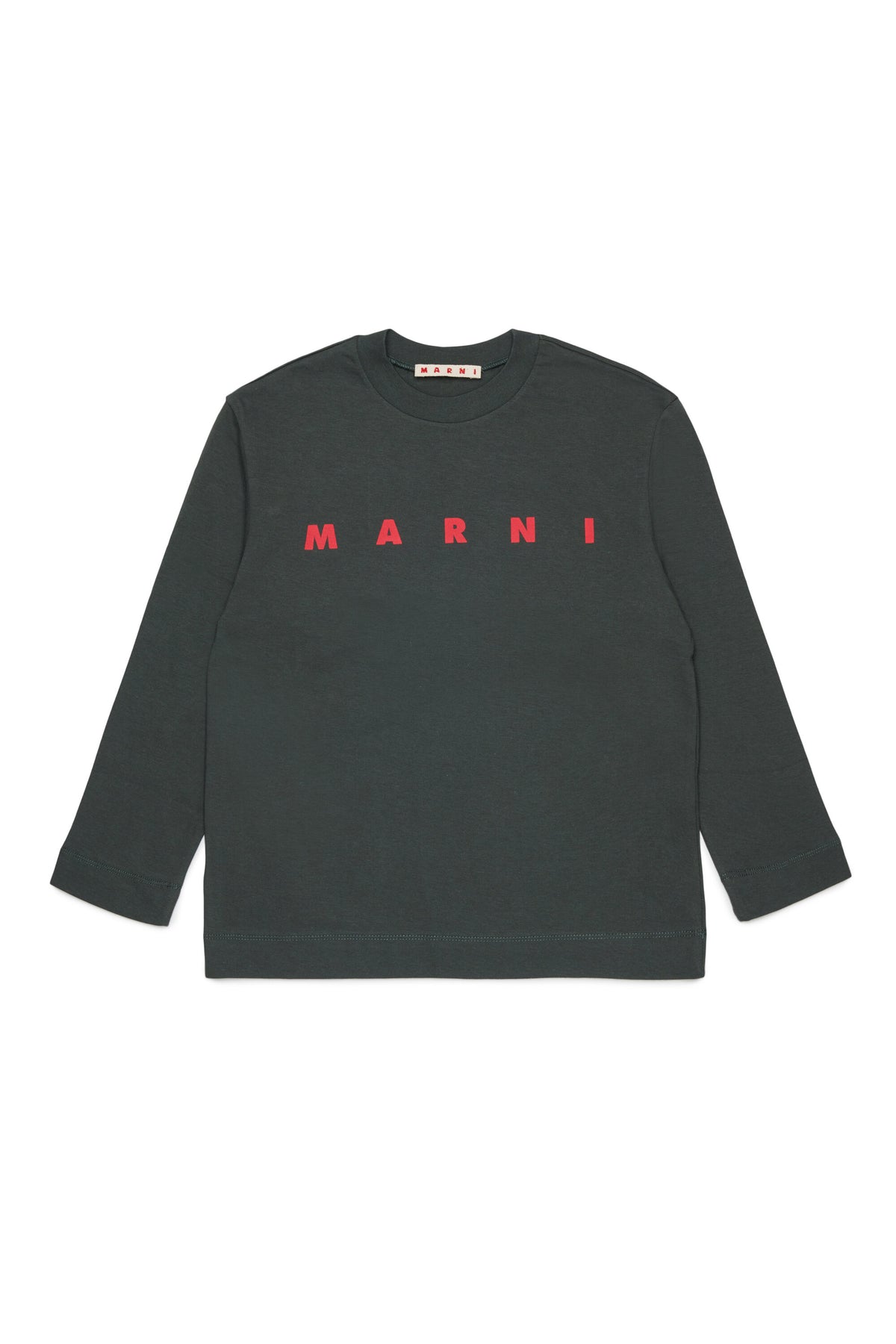 Long sleeves jersey T-shirt with Marni logo