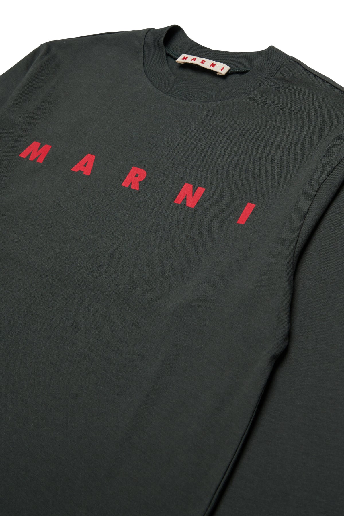 Camiseta de manga larga de jersey con logotipo Marni