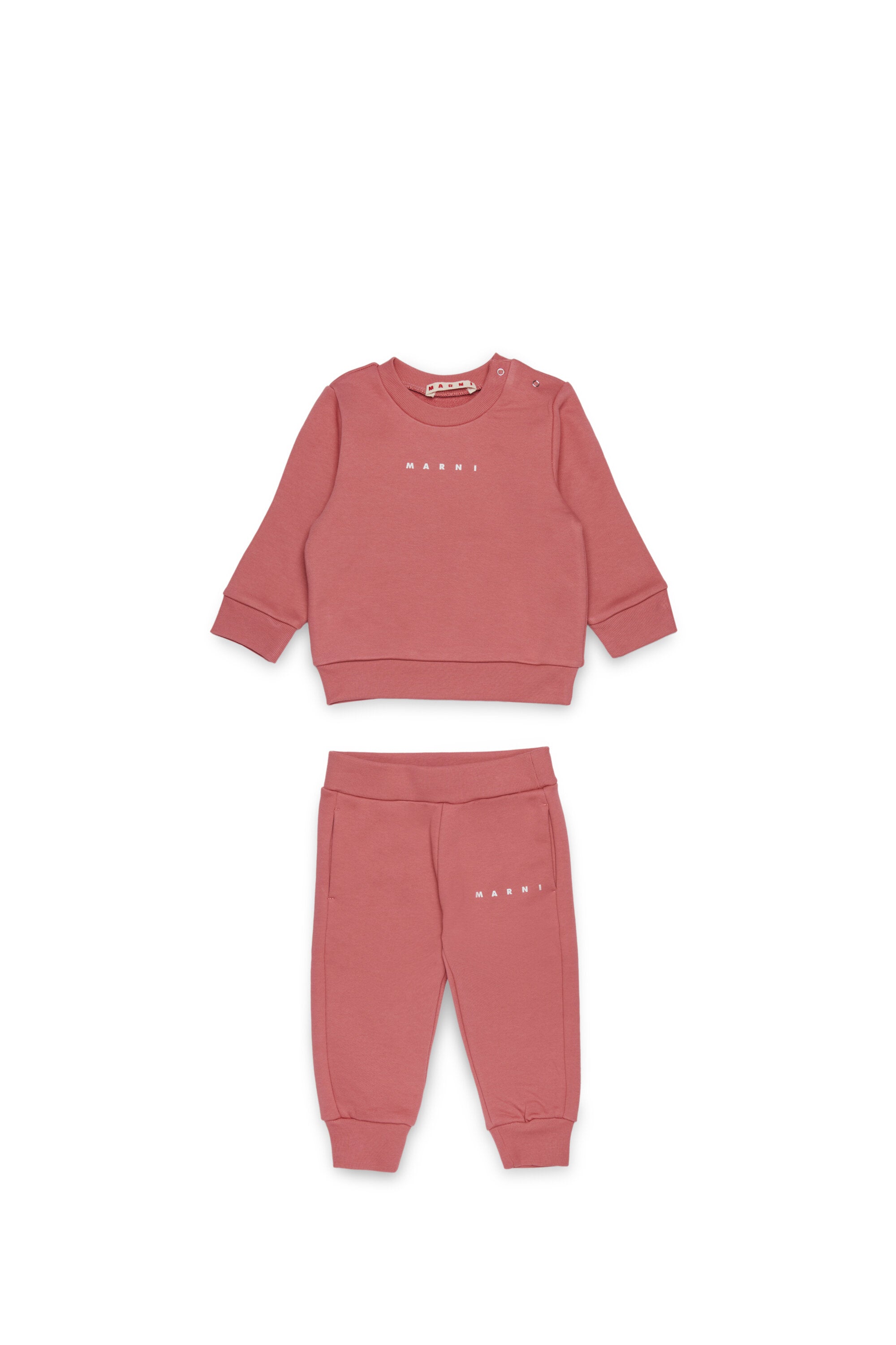Fleece tracksuit set with institutional logo
