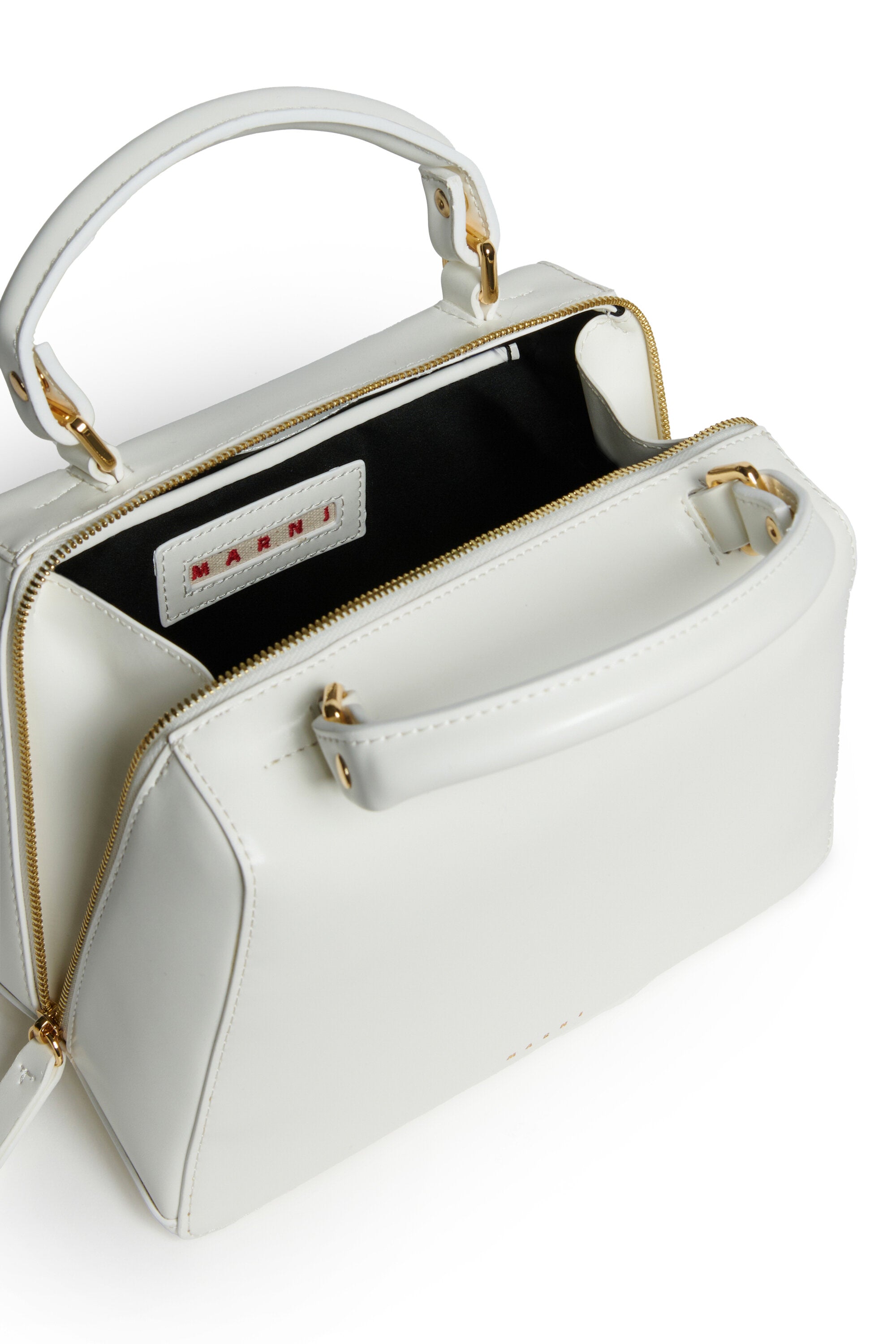 School Bag in coated fabric with shoulder strap